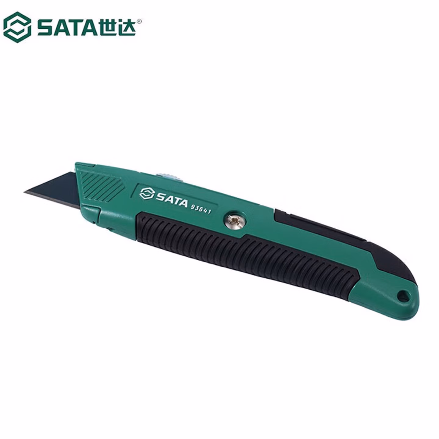 世达（SATA）93483橡塑柄旋钮美工刀7节25x125MM