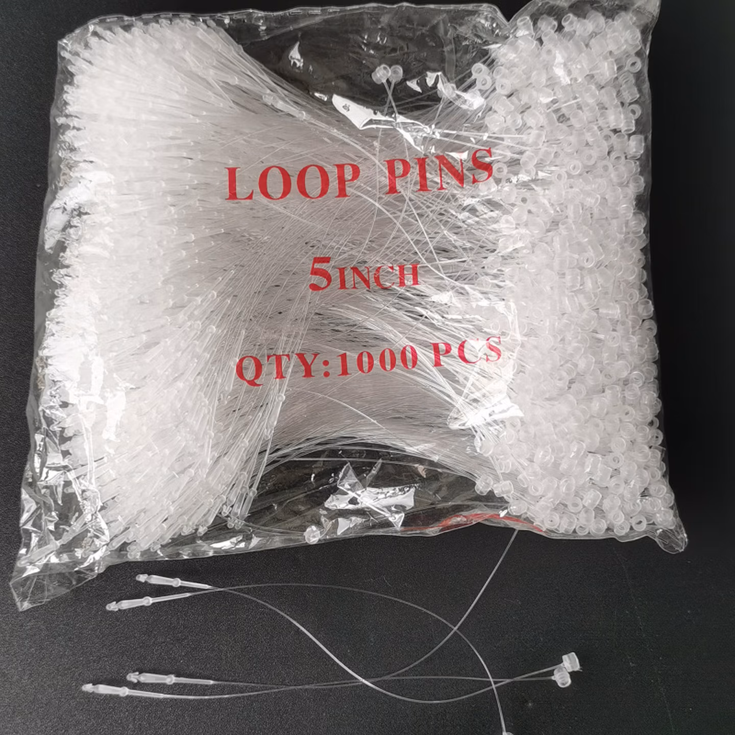 圣邦品尚三角头扎带无齿扎带尼龙透明细扎带 衣服吊牌标签扎带手穿针 12厘米长_半