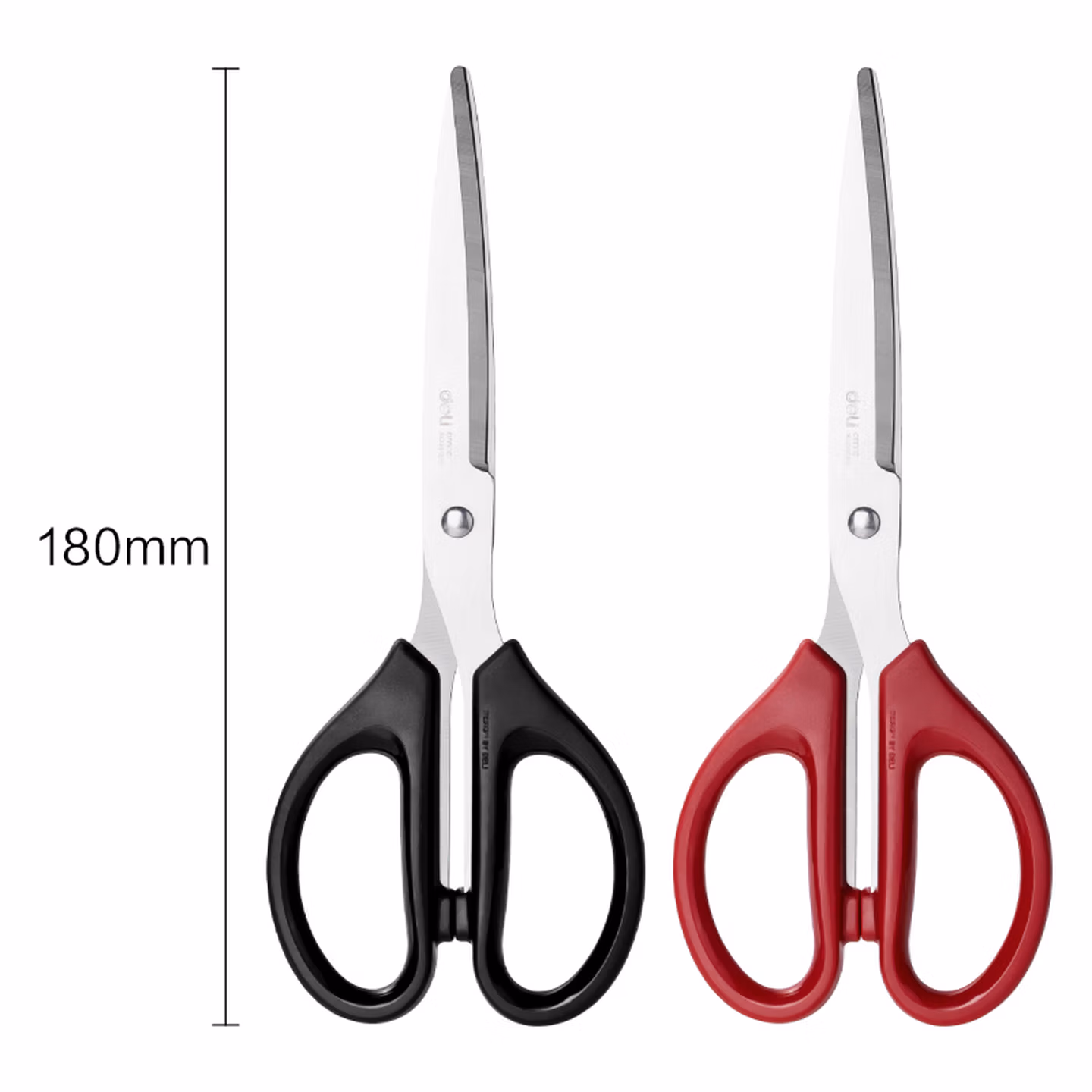 得力(deli)180mm办公家用生活剪刀 1把 办公用品 颜色随机6009