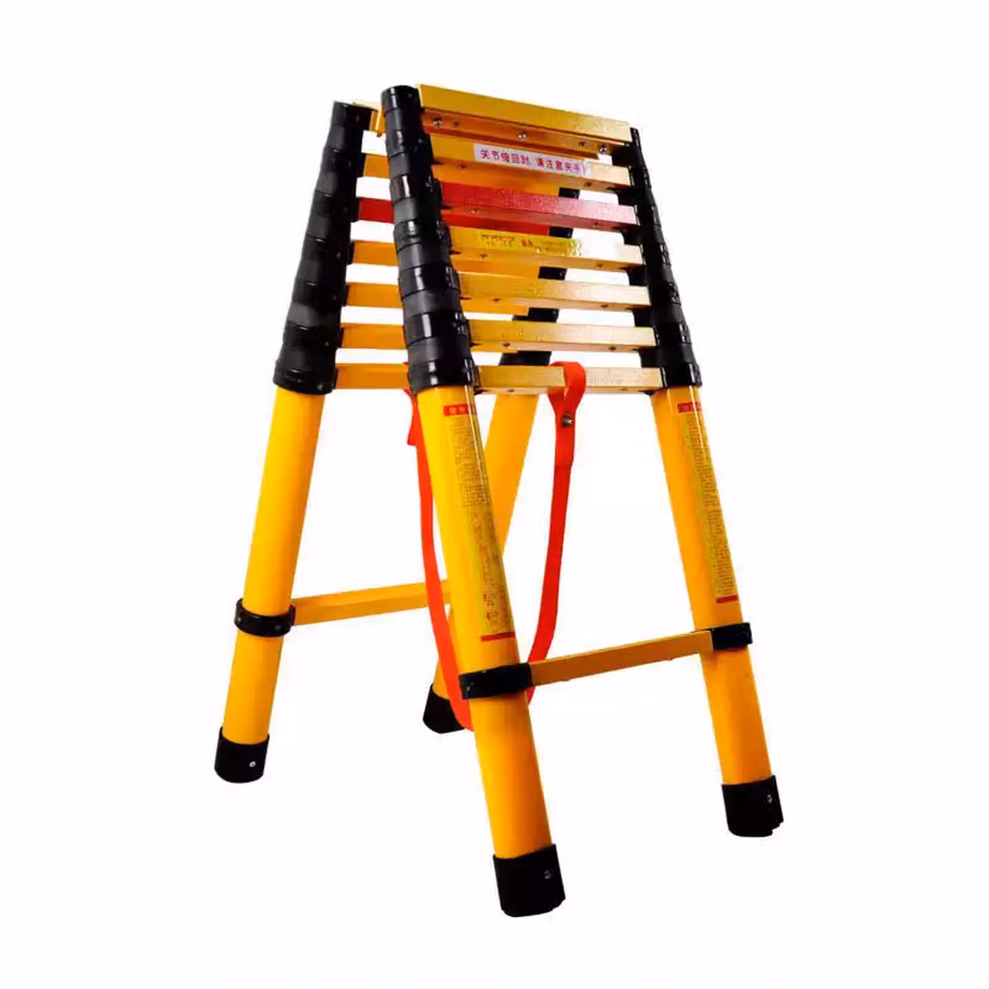 语森忆玻璃纤维梯竹节绝缘伸缩人字梯电工梯鱼竿梯绝缘梯电力检修专用工 加厚人字梯4