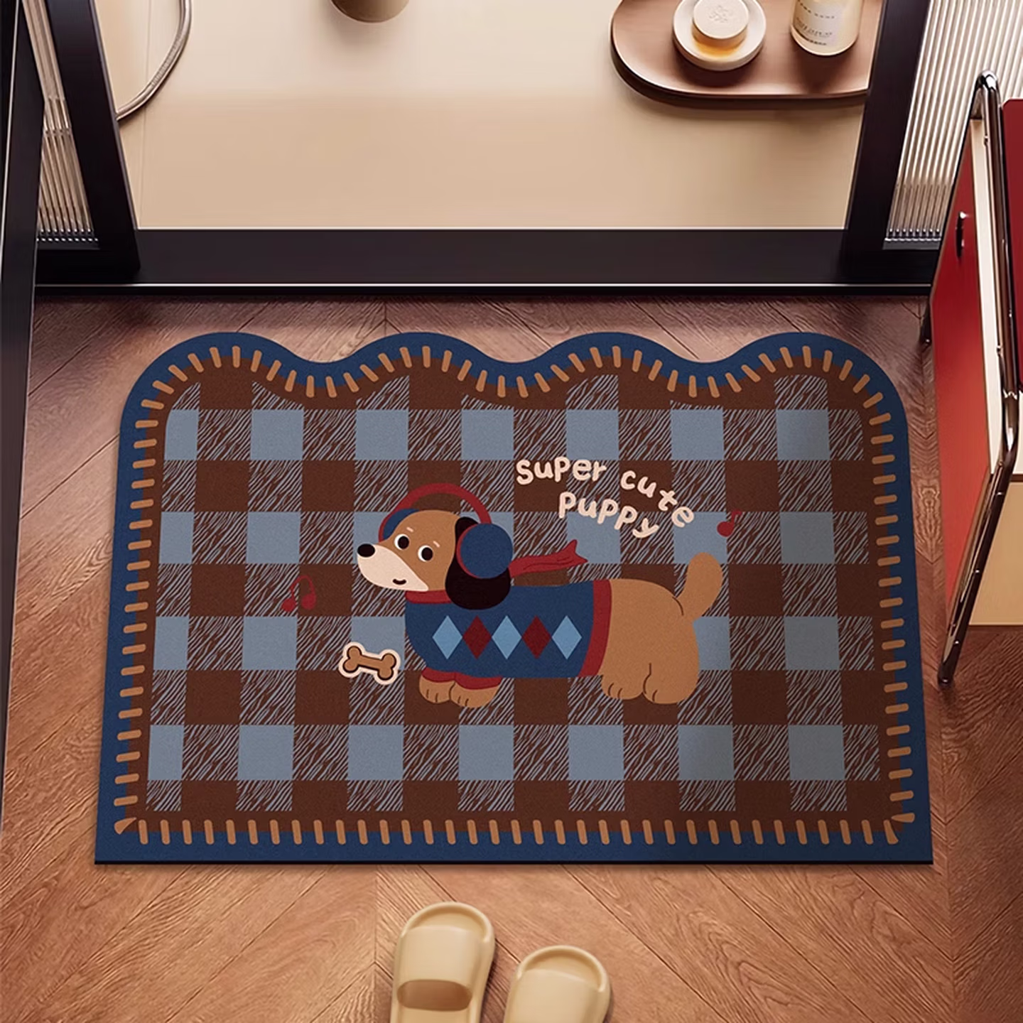 范爷家复古风浴室地垫厕所卫生间门口软硅藻泥吸水防滑耐脏家用脚垫速干