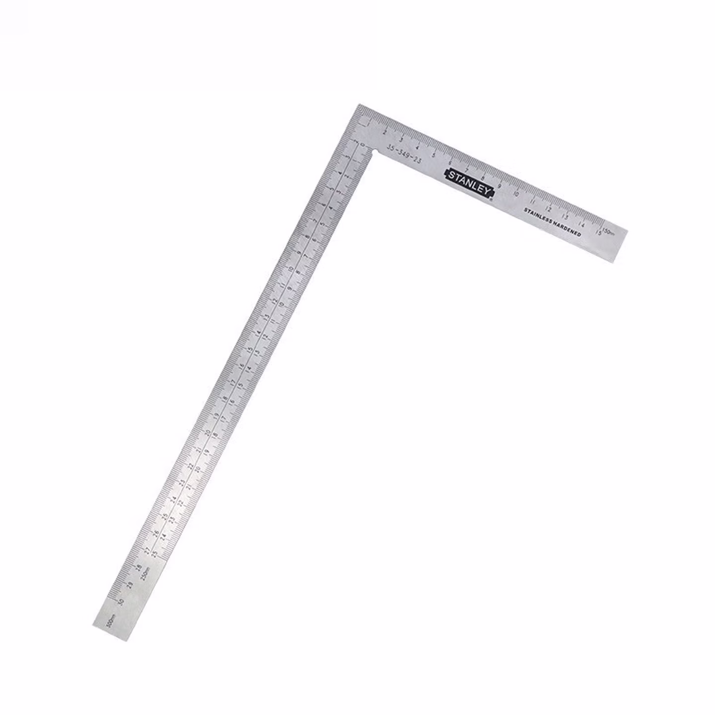 史丹利（STANLEY）不锈钢直角尺300x150mm木工拐角尺90度曲尺L型角