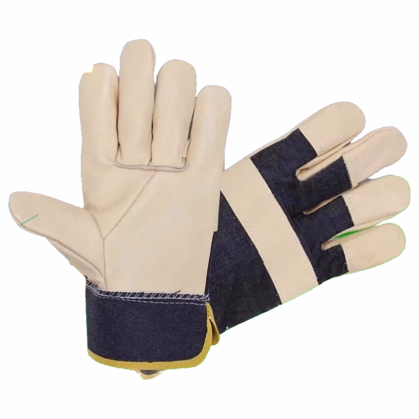 佳护短款头层牛皮电焊手套焊工焊接软隔热耐高温耐用劳保防护手套 浅色七刀系列：12