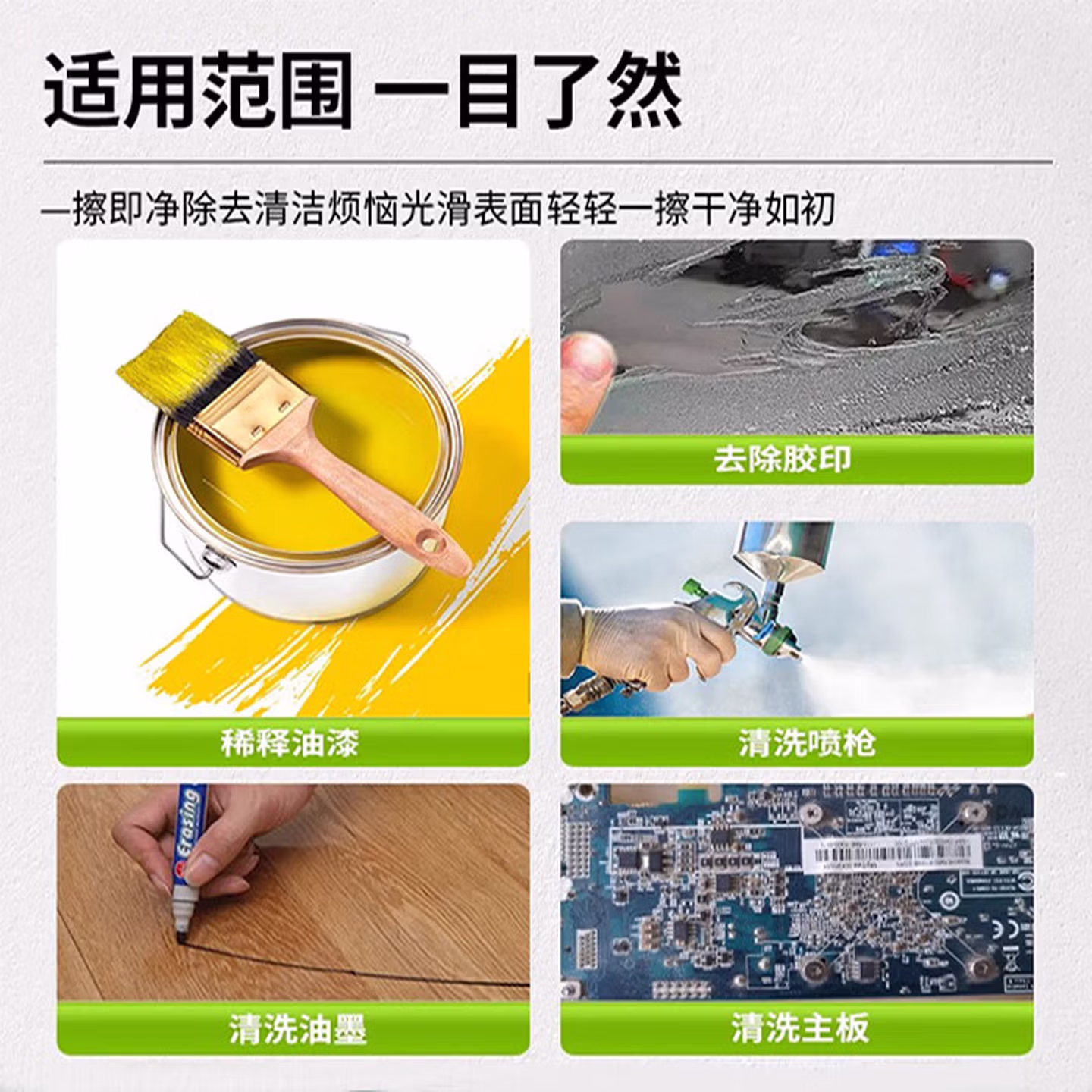 通用型油漆稀释剂氟碳漆稀料松香油墨金属汽车漆除胶印油污清洗剂 500克【环保通用