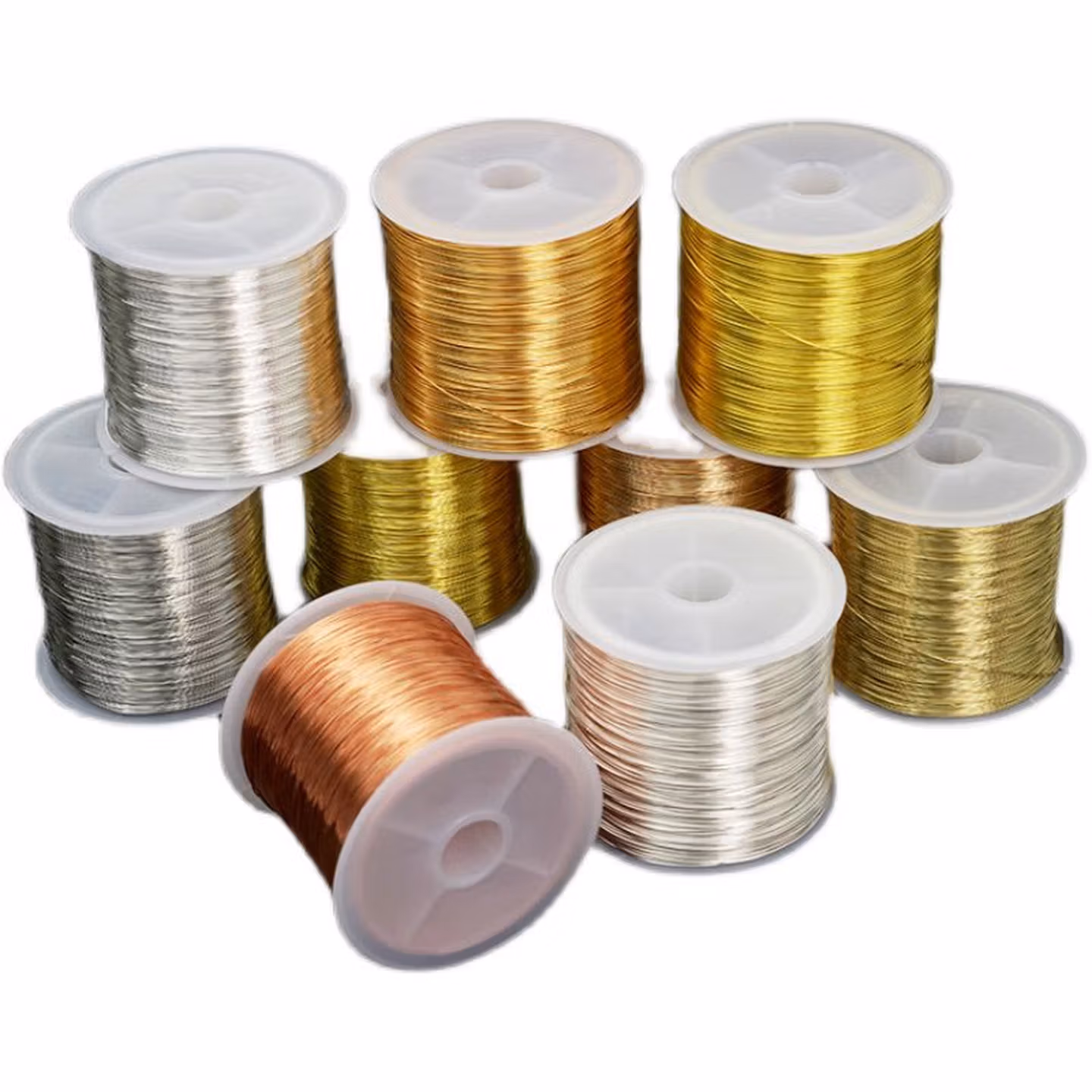 一百米铜线铜丝diy穿珠引线 一百米0点4MM金色