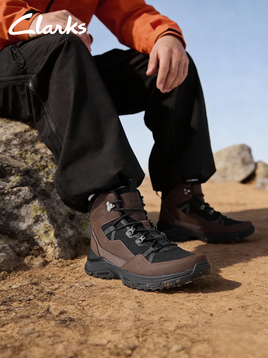 Clarks 其乐 Huntsham Lace 亨舍姆系列 男式户外工装靴 Plus会员折后￥379