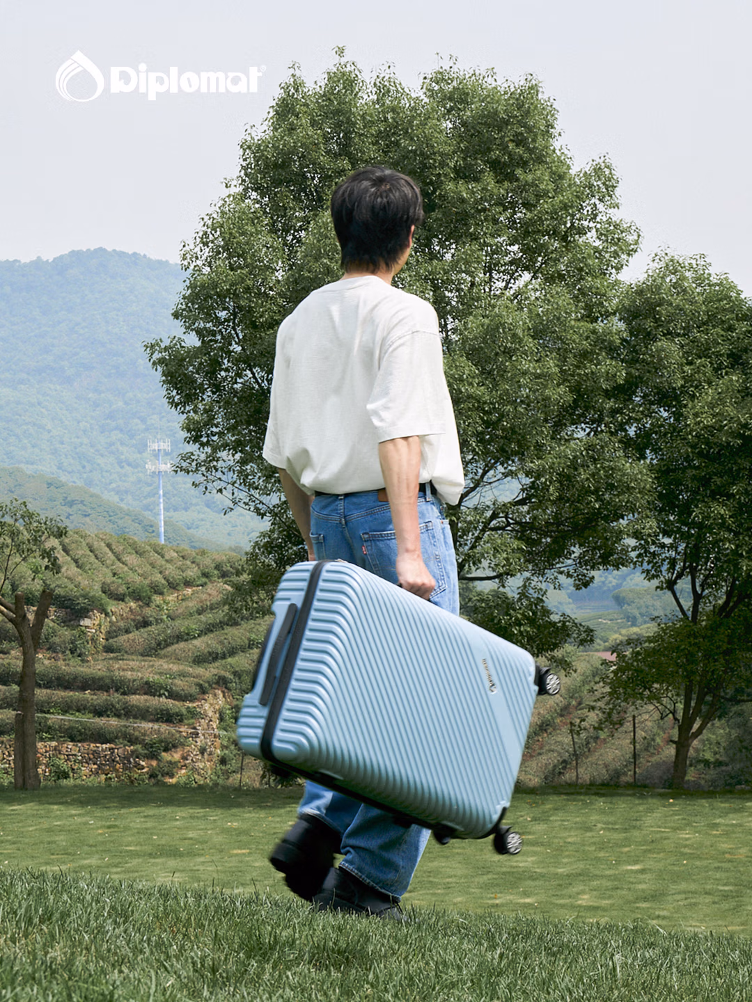 Diplomat外交官行李箱20英寸磨砂拉杆箱男旅行箱子登机箱密码箱女TC-23