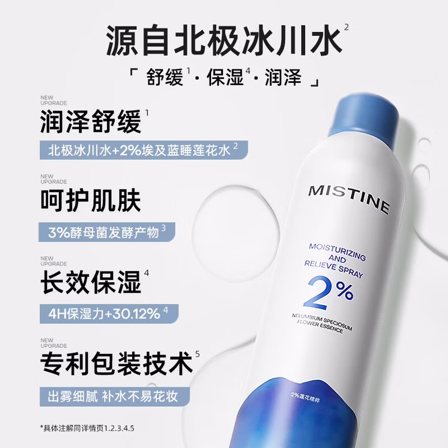 Mistine 蜜丝婷 水润补水保湿喷雾 300mL 京东优惠券折后¥15.9包邮