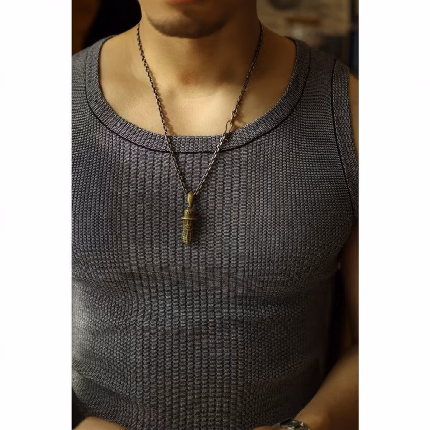 Threaded Vest Men's Wide Shoulders Slim Fit Tight Sports Fitness Solid Color Cotton Backing Sleeveless T-shirt Summer Vest Tide,Black [high Quality] L_viptrois.com
