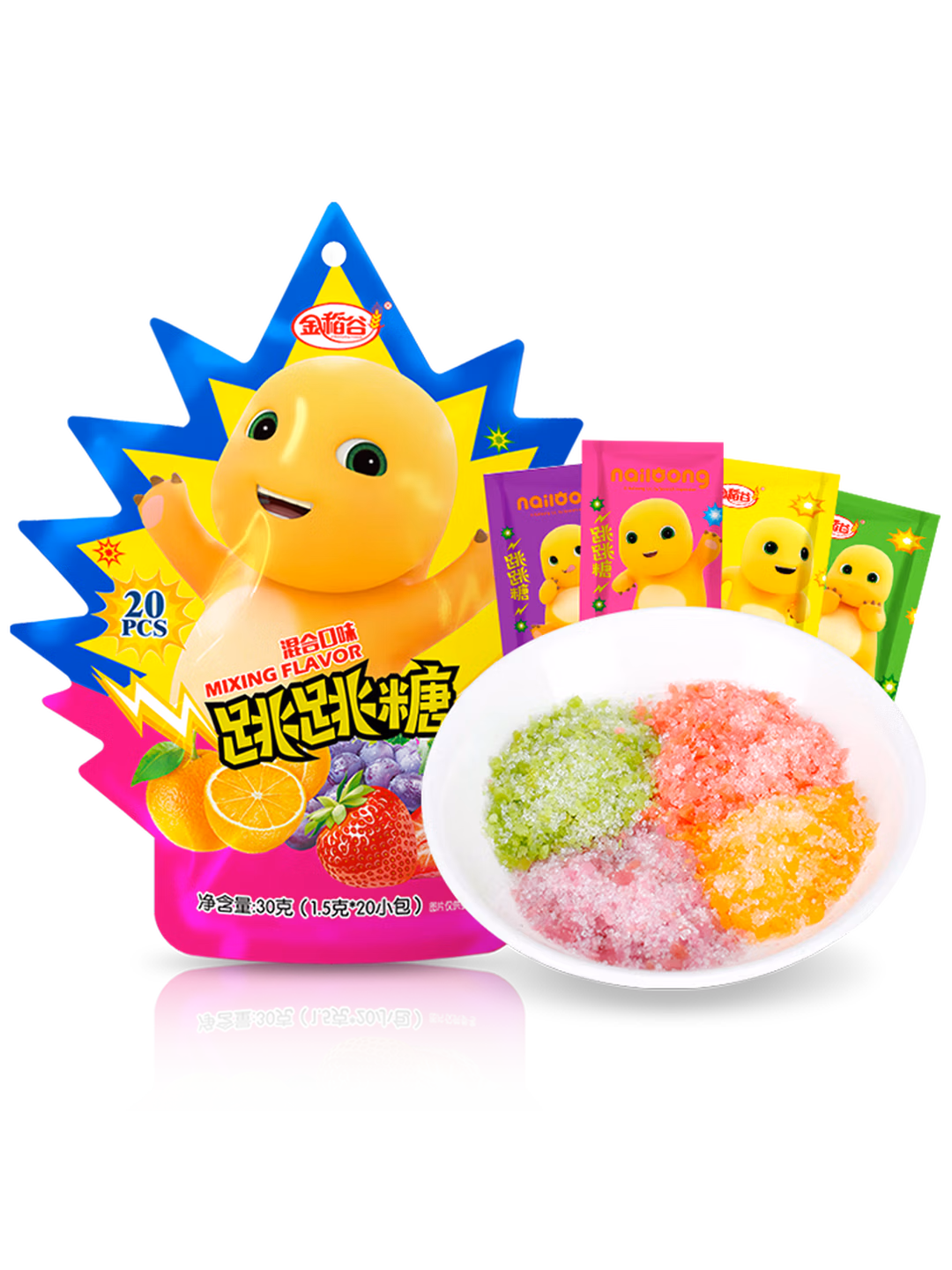 金稻谷 混合口味跳跳糖 30g 奶龙IP联名 休闲零食 硬糖糖果 年货礼物