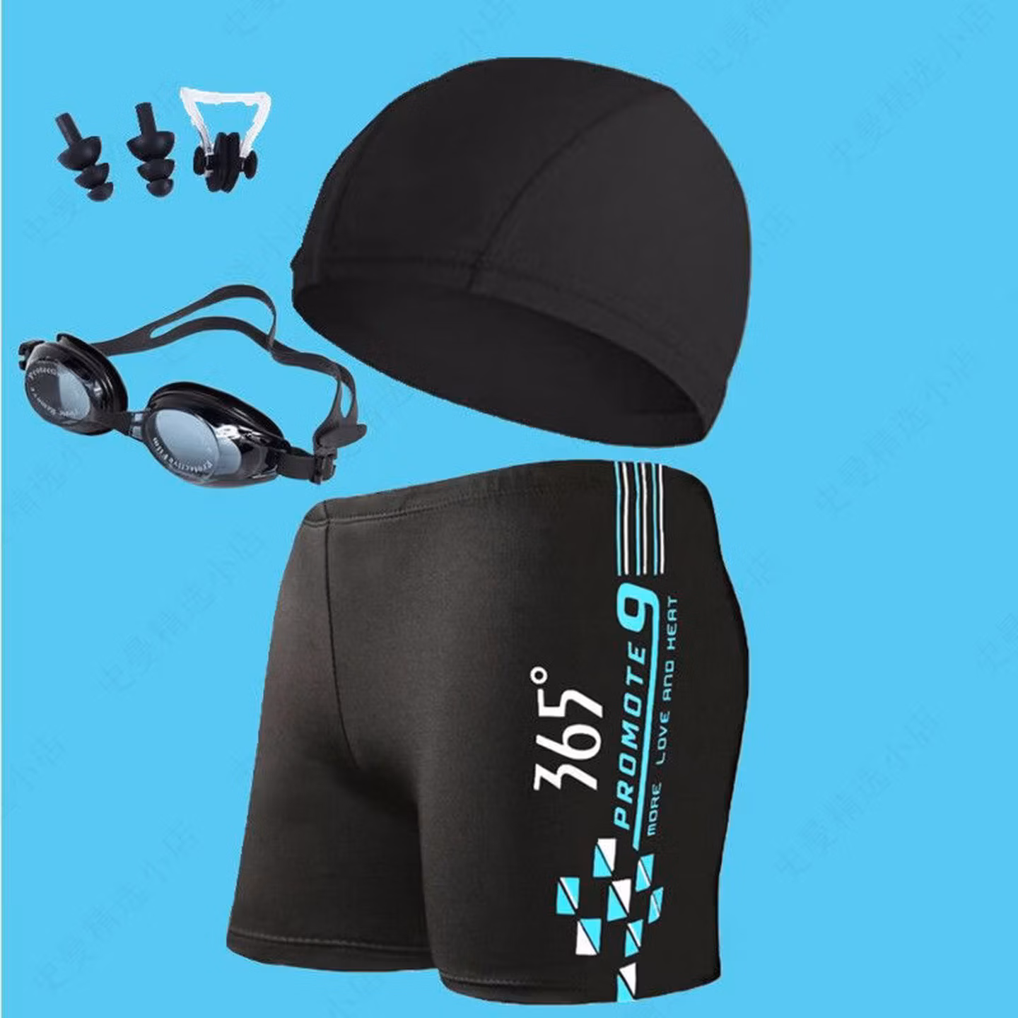 Short de bain homme set d'équipement de natation séchage rapide_voghion.com