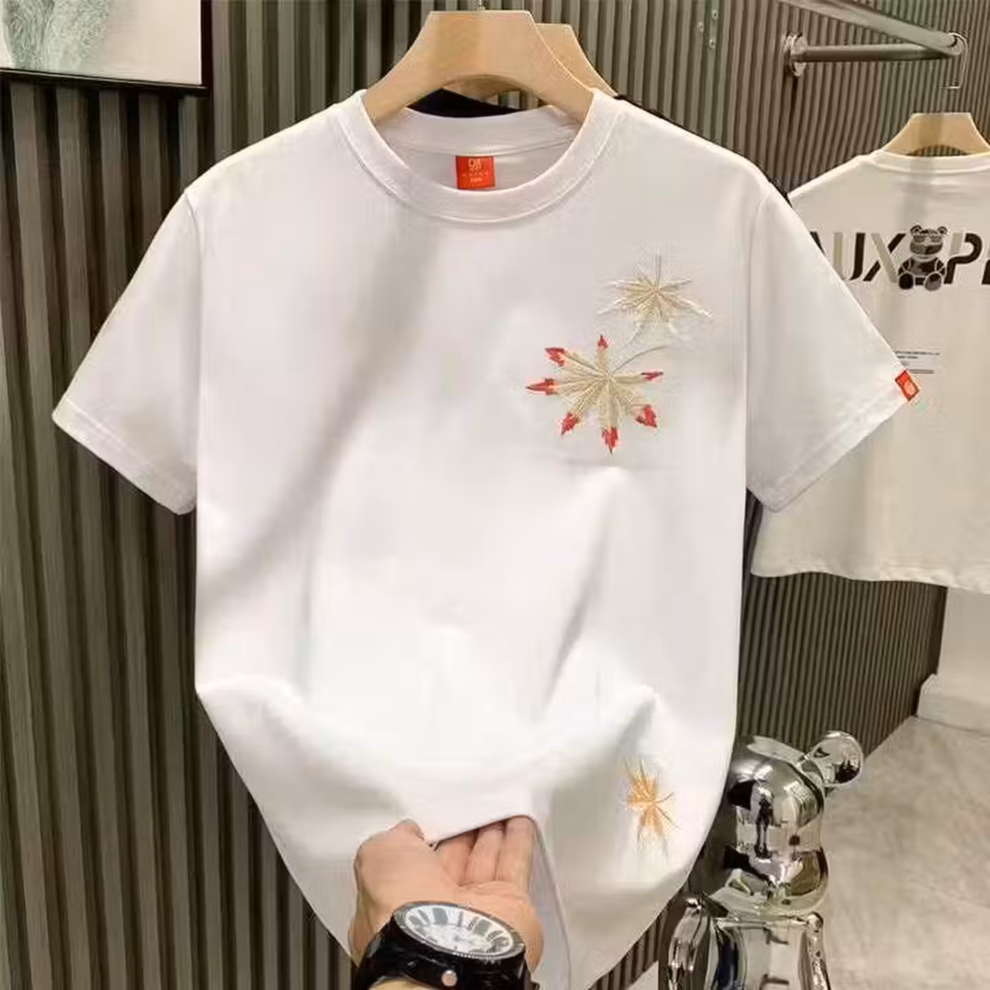 Chinese Style Phoenix Embroidered Short-sleeved T-shirt Men's 2026 Summer New Guochao Loose And Versatile Trend Half-sleeved Top_viptrois.com