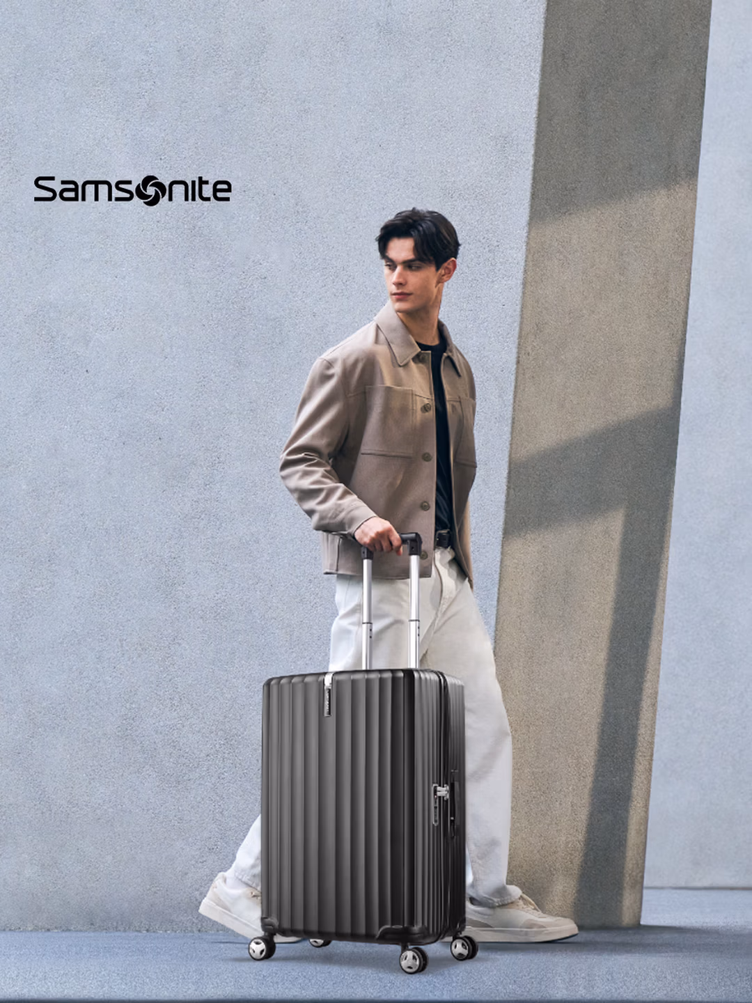 Samsonite 新秀丽 20英寸 时尚竖条纹登机箱拉杆箱 GU9*09001 百亿补贴￥999 多色可选