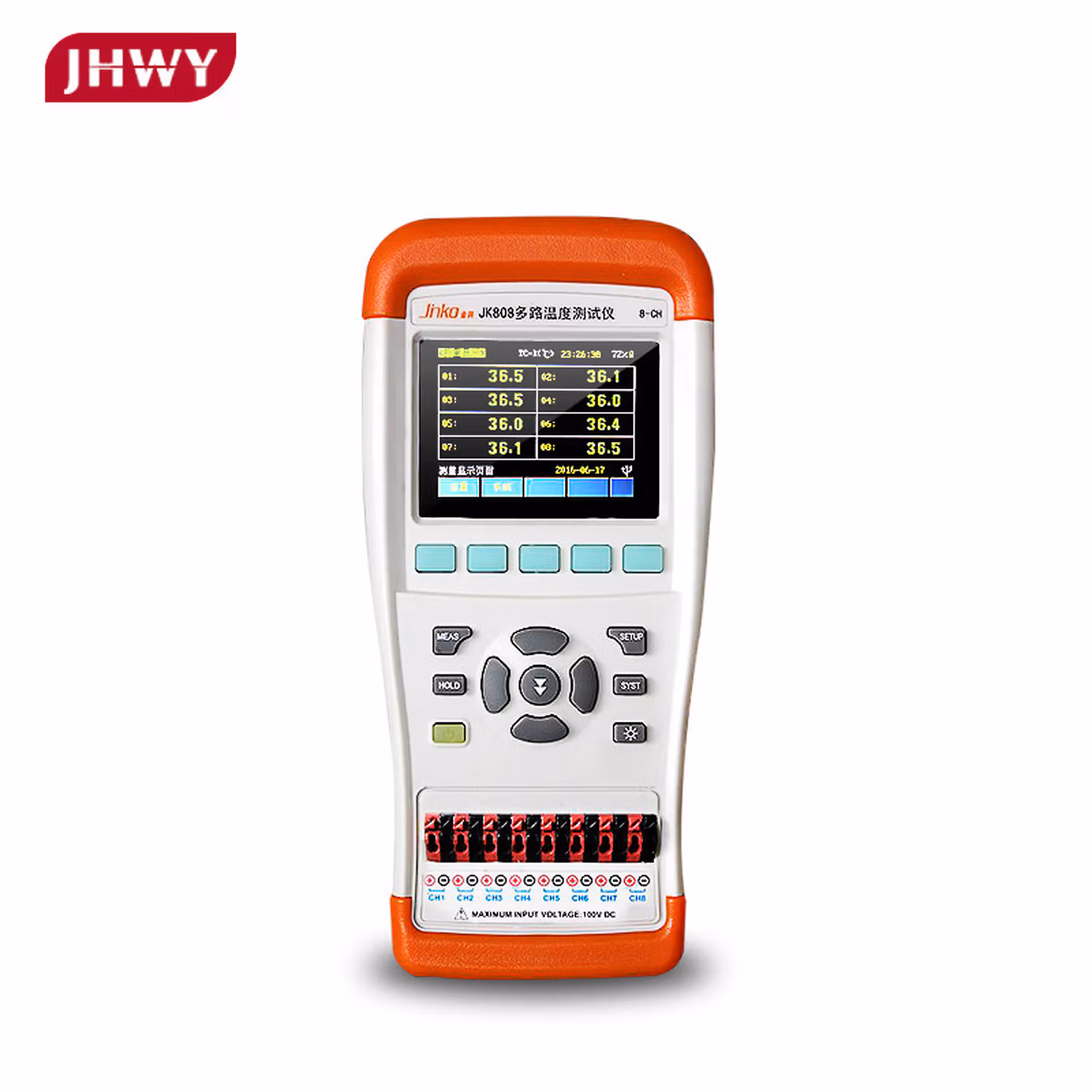 凌誉勋常州金科 JK802 JK804 JK808 手持多路温度测试仪 4路8路