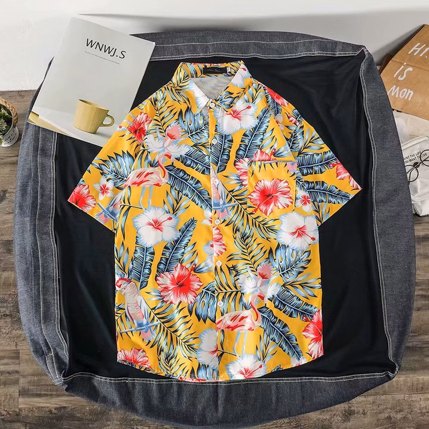 Sommer Hawaiihemd Mit Blumenmuster Für Damen Und Herren Strand_voghion.com