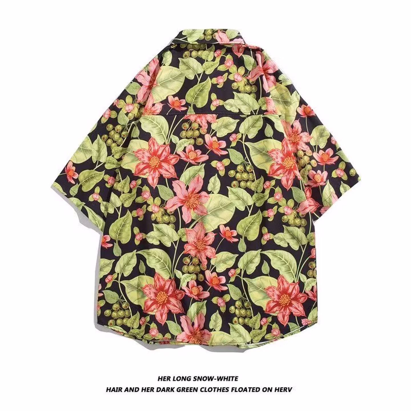 Short Sleeve Flower Shirt Hainan Island Beach Port Style Miami Xia Wei Style Thailand Tourism Male Couple Casual Loose Jacket_viptrois.com