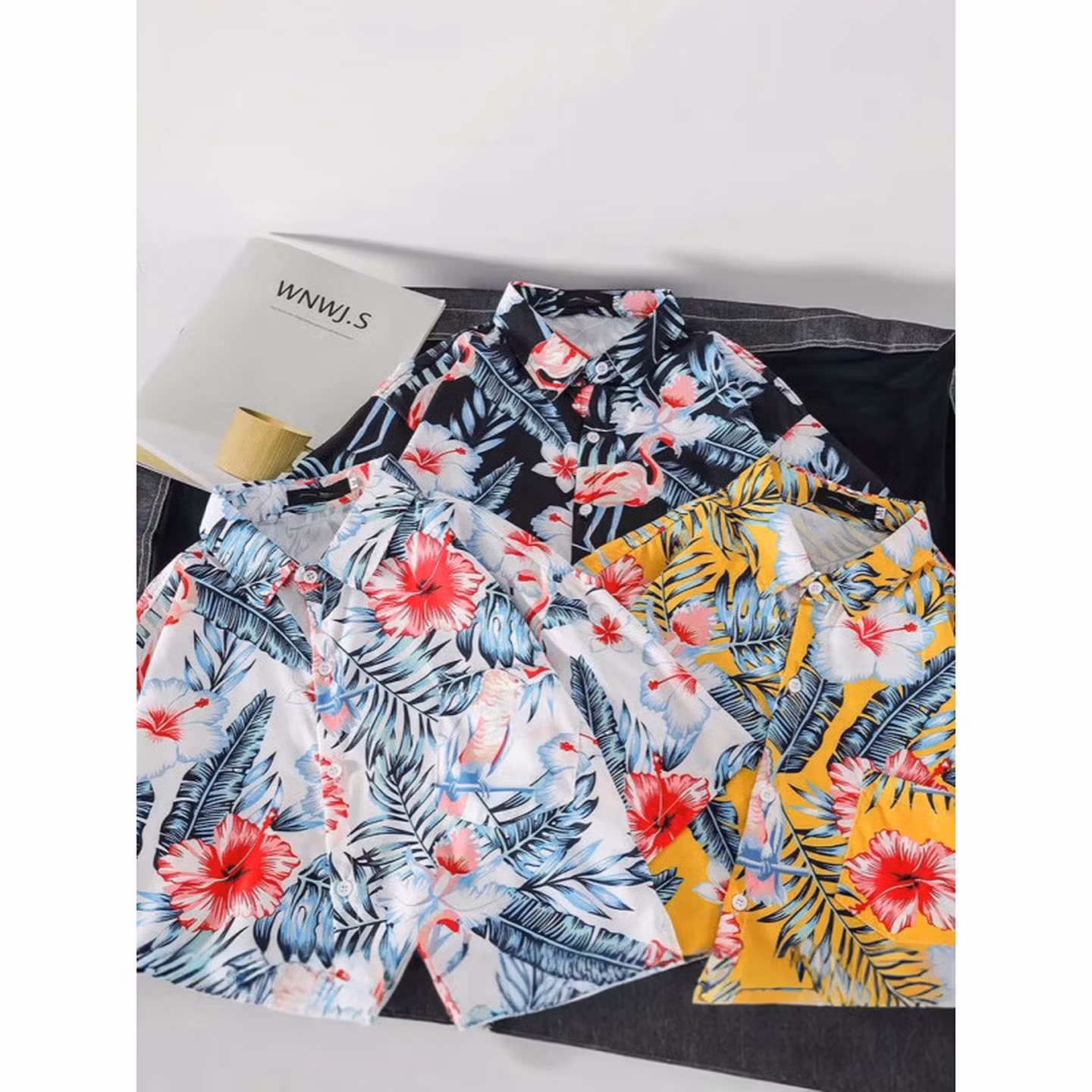 Sommer Hawaiihemd Mit Blumenmuster Für Damen Und Herren Strand_voghion.com