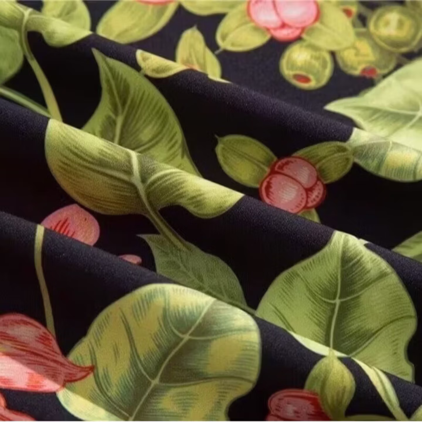 Short Sleeve Flower Shirt Hainan Island Beach Port Style Sanya Xia Wei Style Thailand Tourism Male Couple Casual Loose Jacket, Black XL_viptrois.com