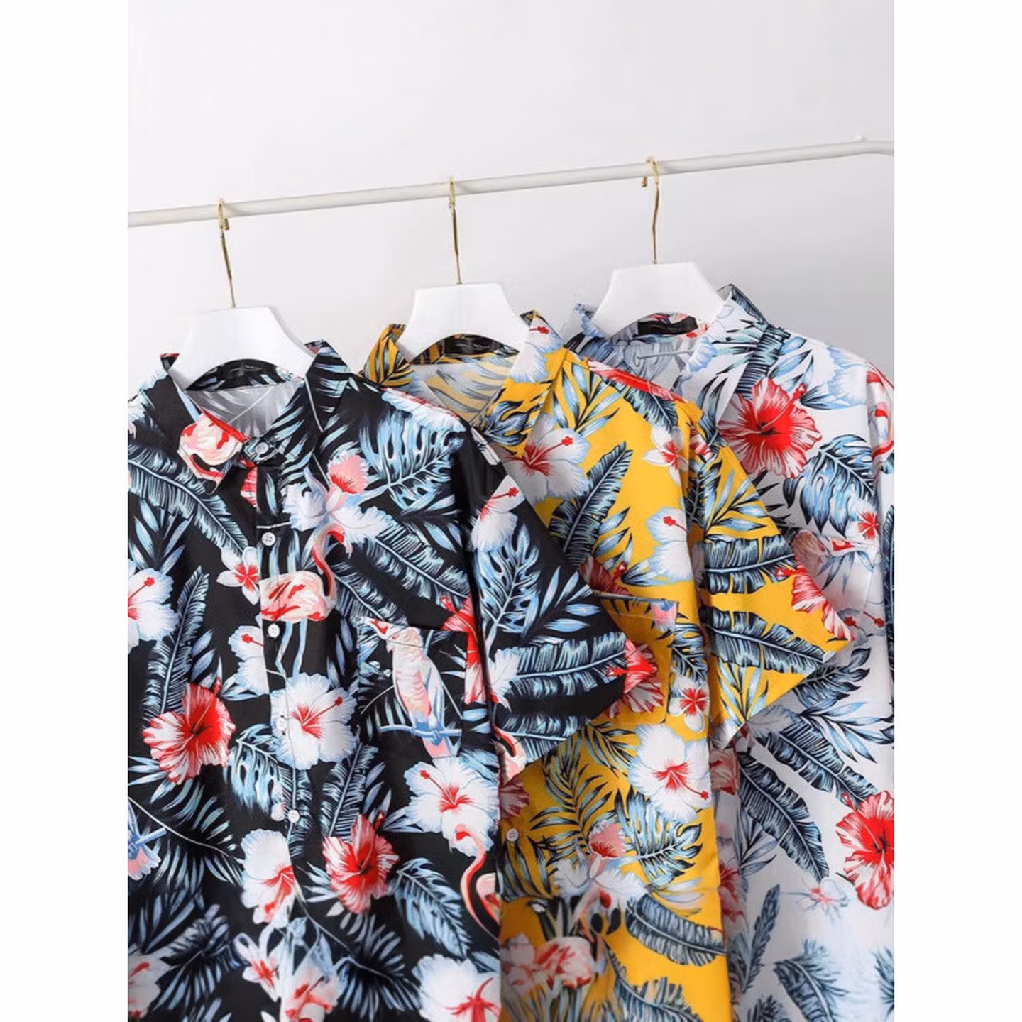 Sommer Hawaiihemd Mit Blumenmuster Für Damen Und Herren Strand_voghion.com