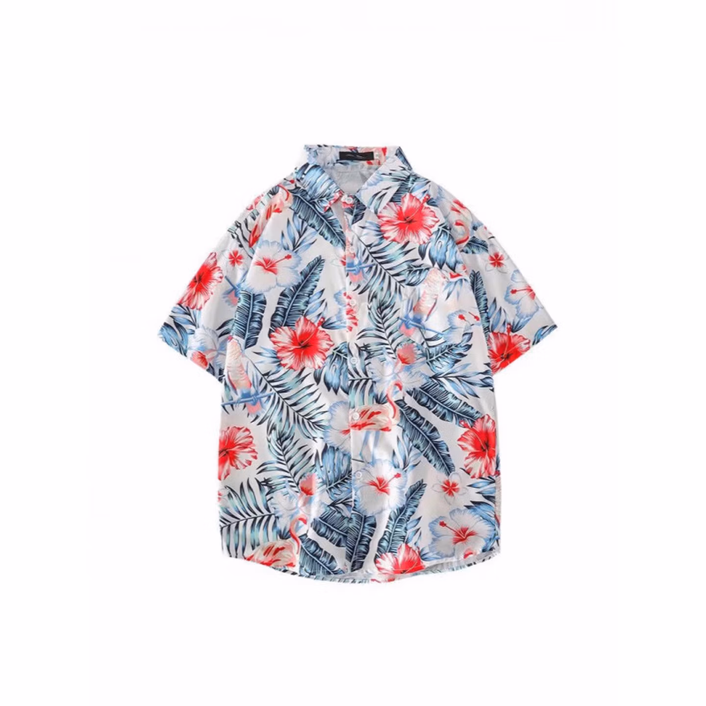 Sommer Hawaiihemd Mit Blumenmuster Für Damen Und Herren Strand_voghion.com