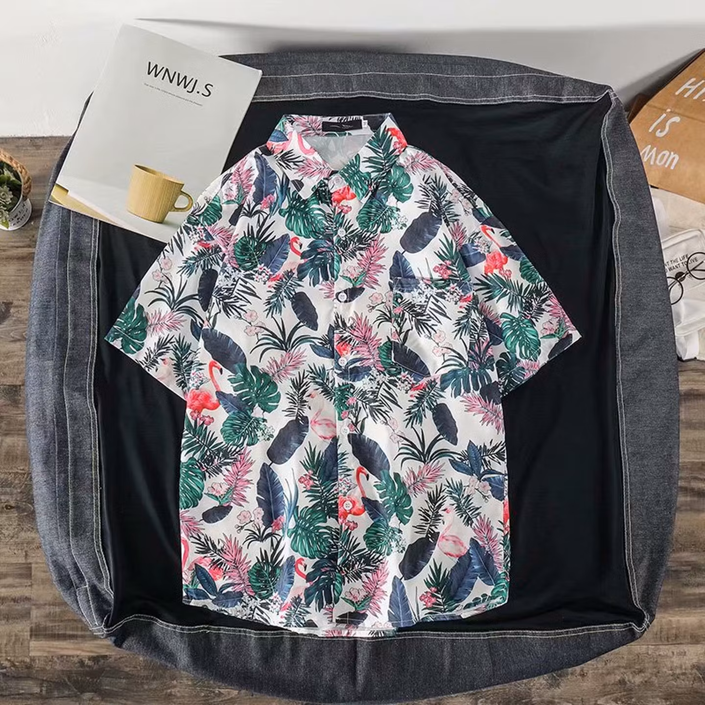 Sommer Hawaiihemd Mit Blumenmuster Für Damen Und Herren Strand_voghion.com