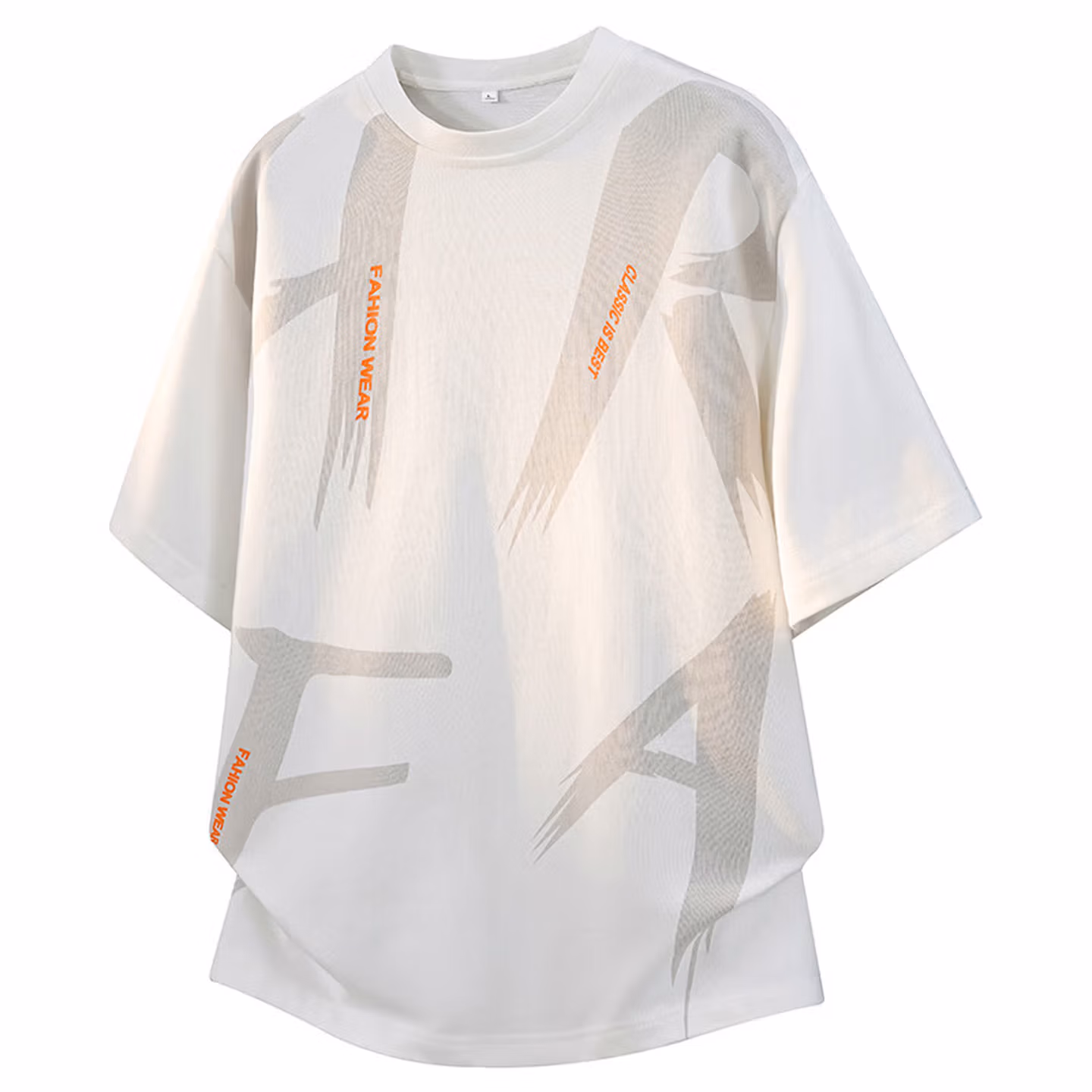 Men's Short-sleeved T-shirt Summer Thin 2026 New Ice Silk Half-sleeved Men's Fat Plus Extra Size Clothes_viptrois.com