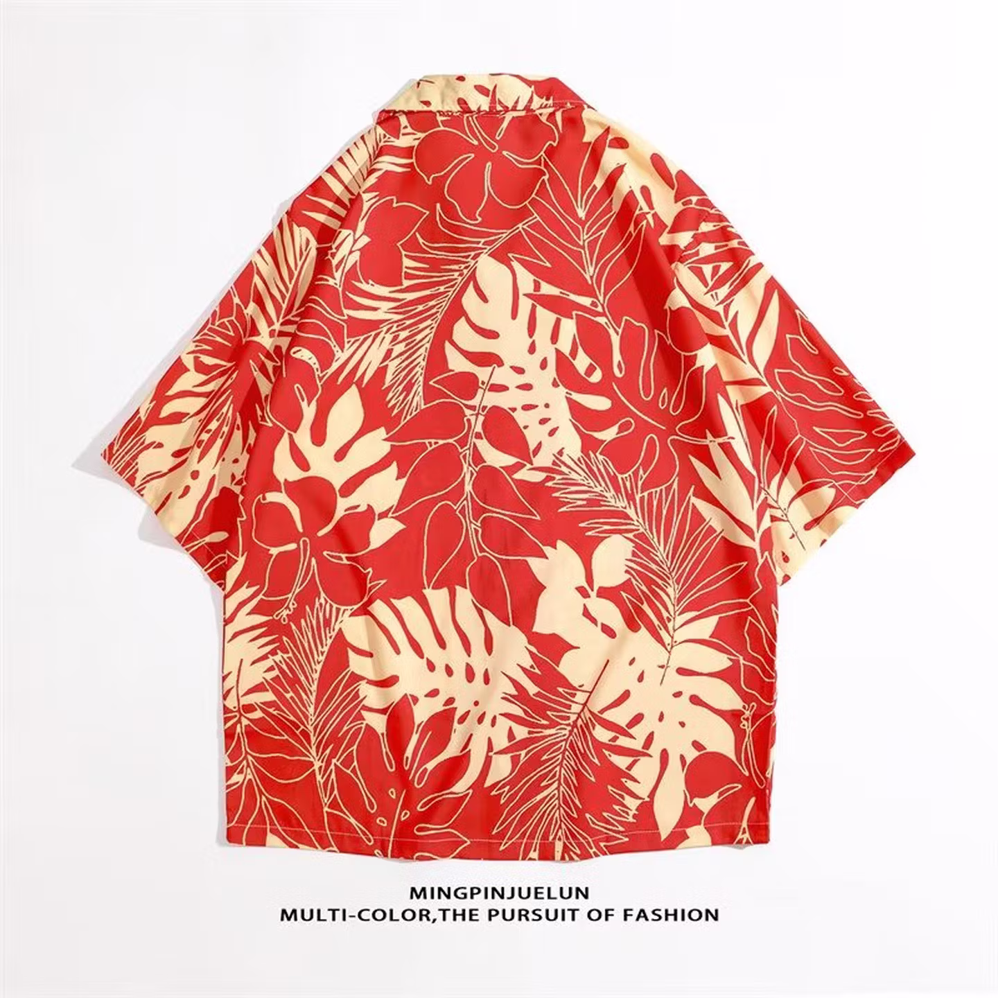Retro Chinatown Kurzarmhemd Mit Thailändischem Hawaiimuster_voghion.com