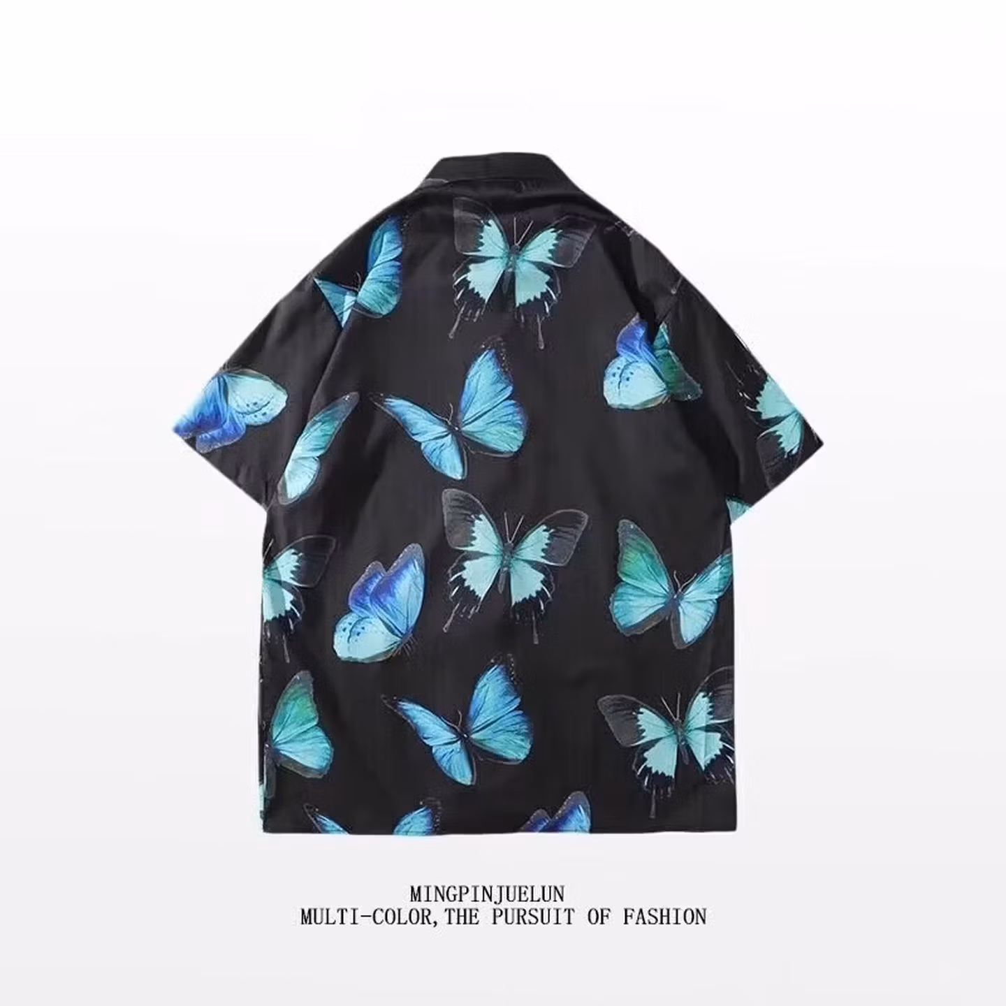 Thai Retro Versatile Flower Shirt Short-sleeved Hong Kong Style Hawaiian Style Design Sense Loose Shirt Men_viptrois.com