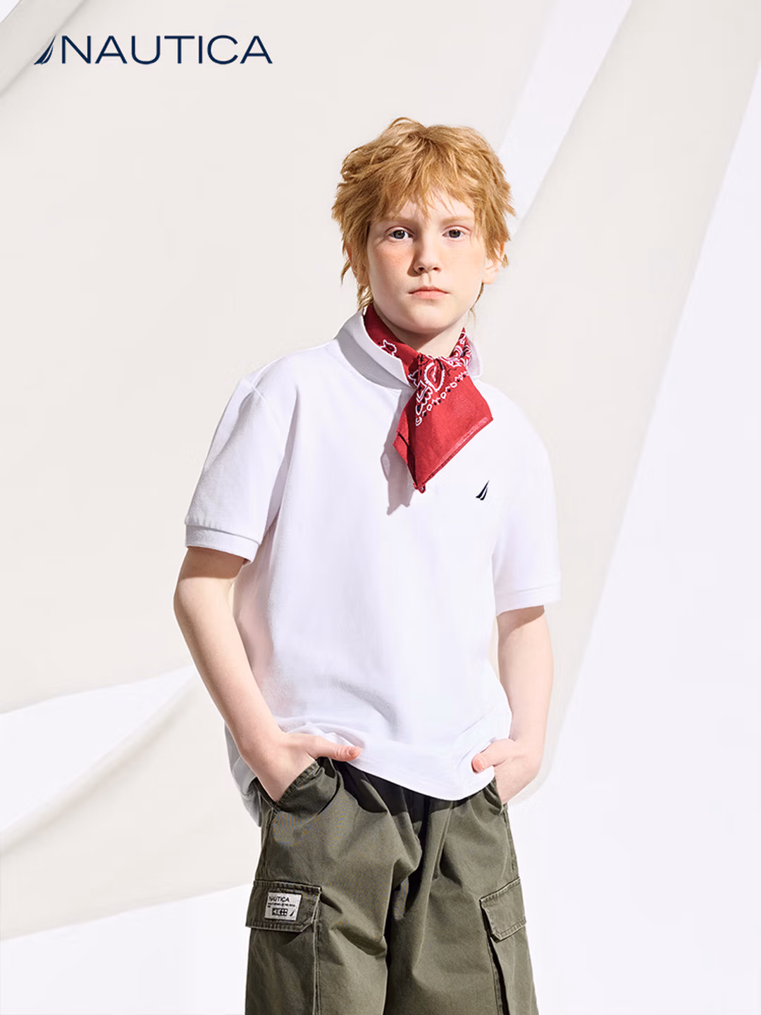 Nautica 诺帝卡 儿童短袖Polo衫 双重优惠折后￥49包邮 男、女童120~170码多色可选