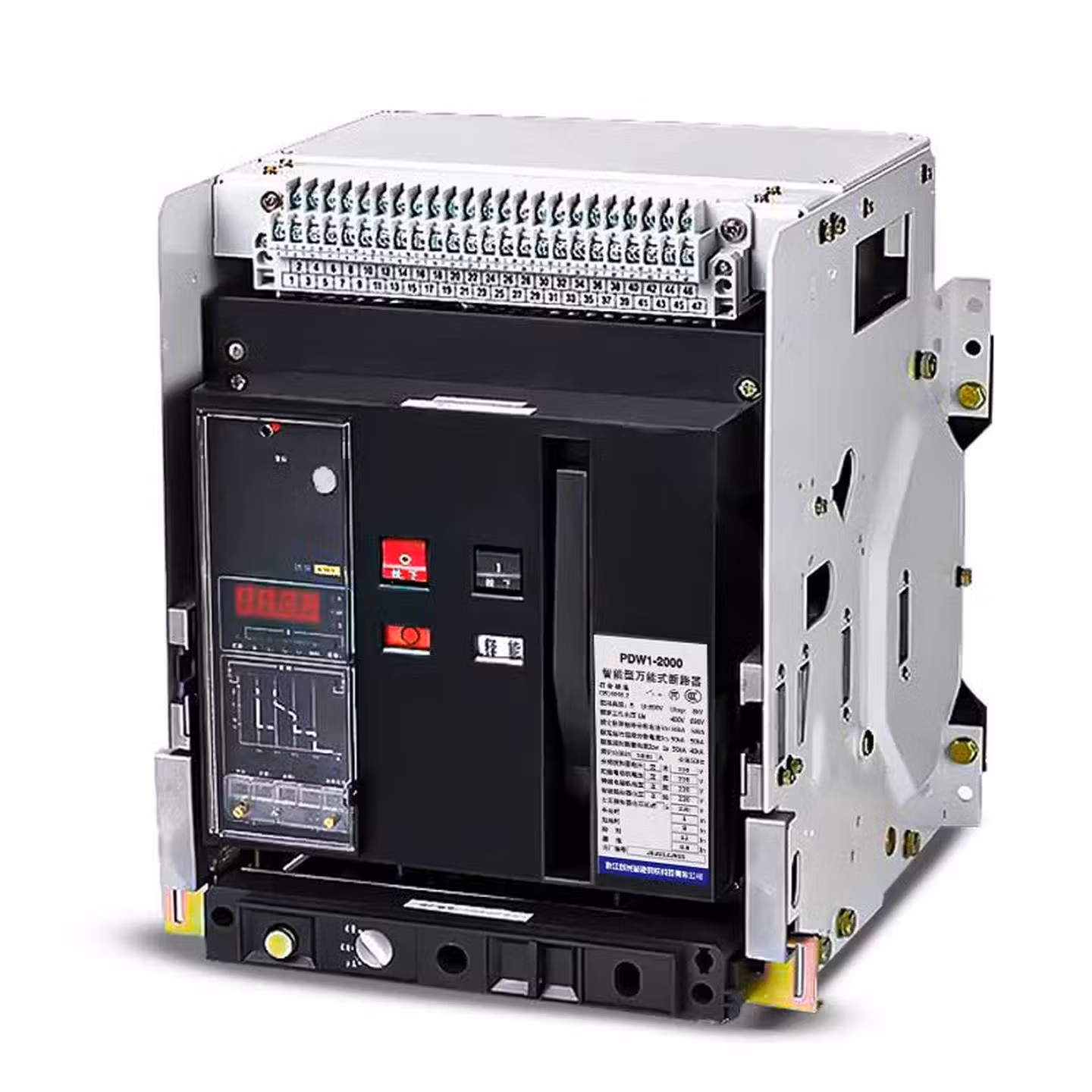 W1智能DW45-2000光伏框架式断路器3200A脱扣开关 3200A 3P抽