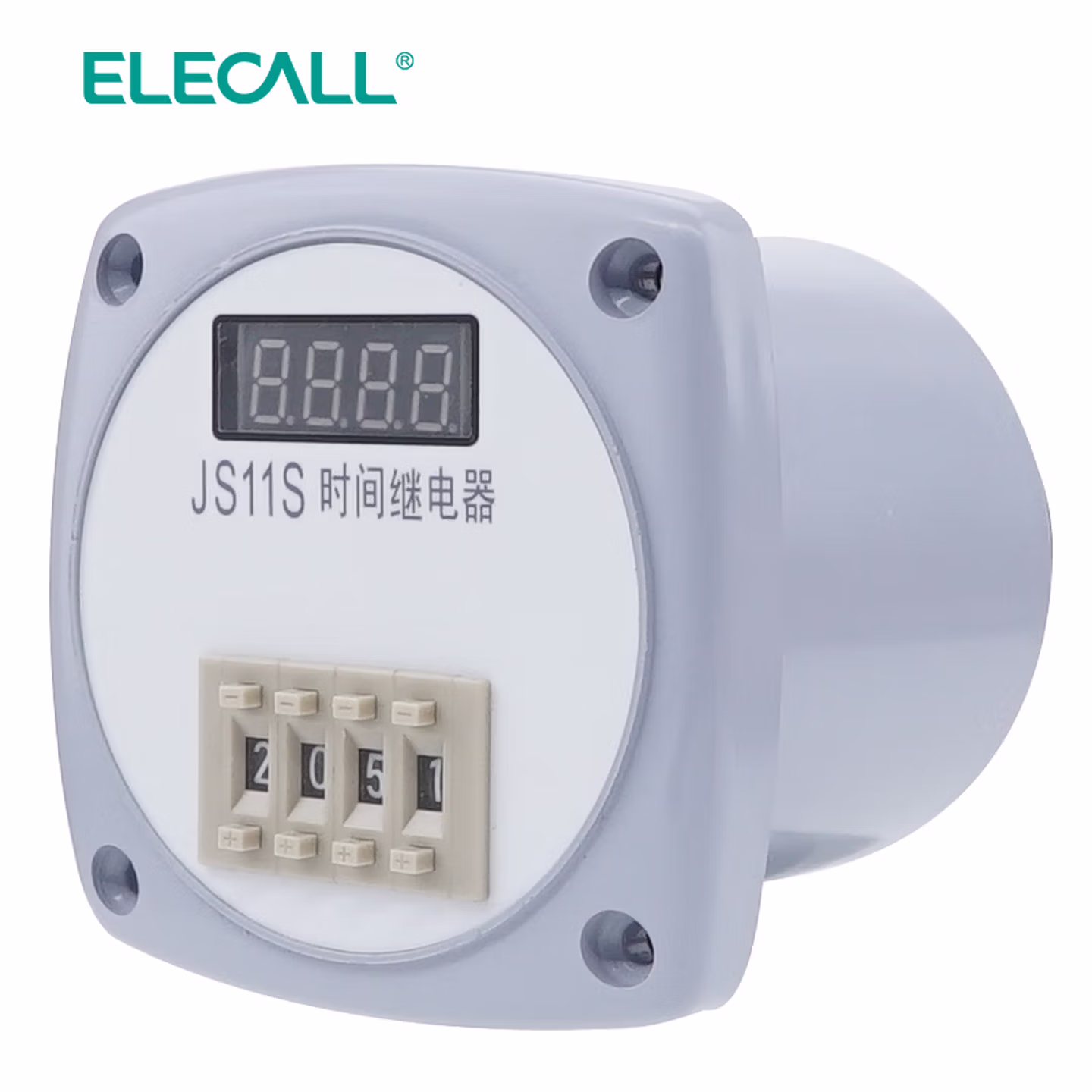伊莱科（ELECALL）数字式时间继电器 JS14S 9999S AC220V四