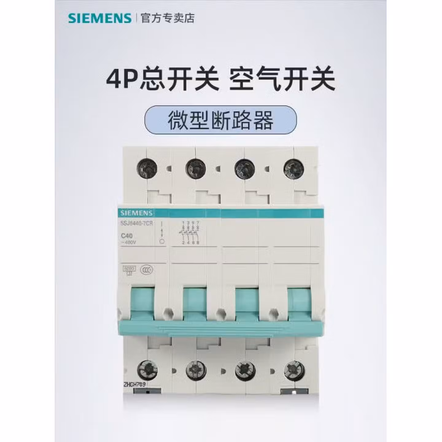 西门子 5SN6463-7CN C型 63A 4P 6KA  总闸开关 断路器 