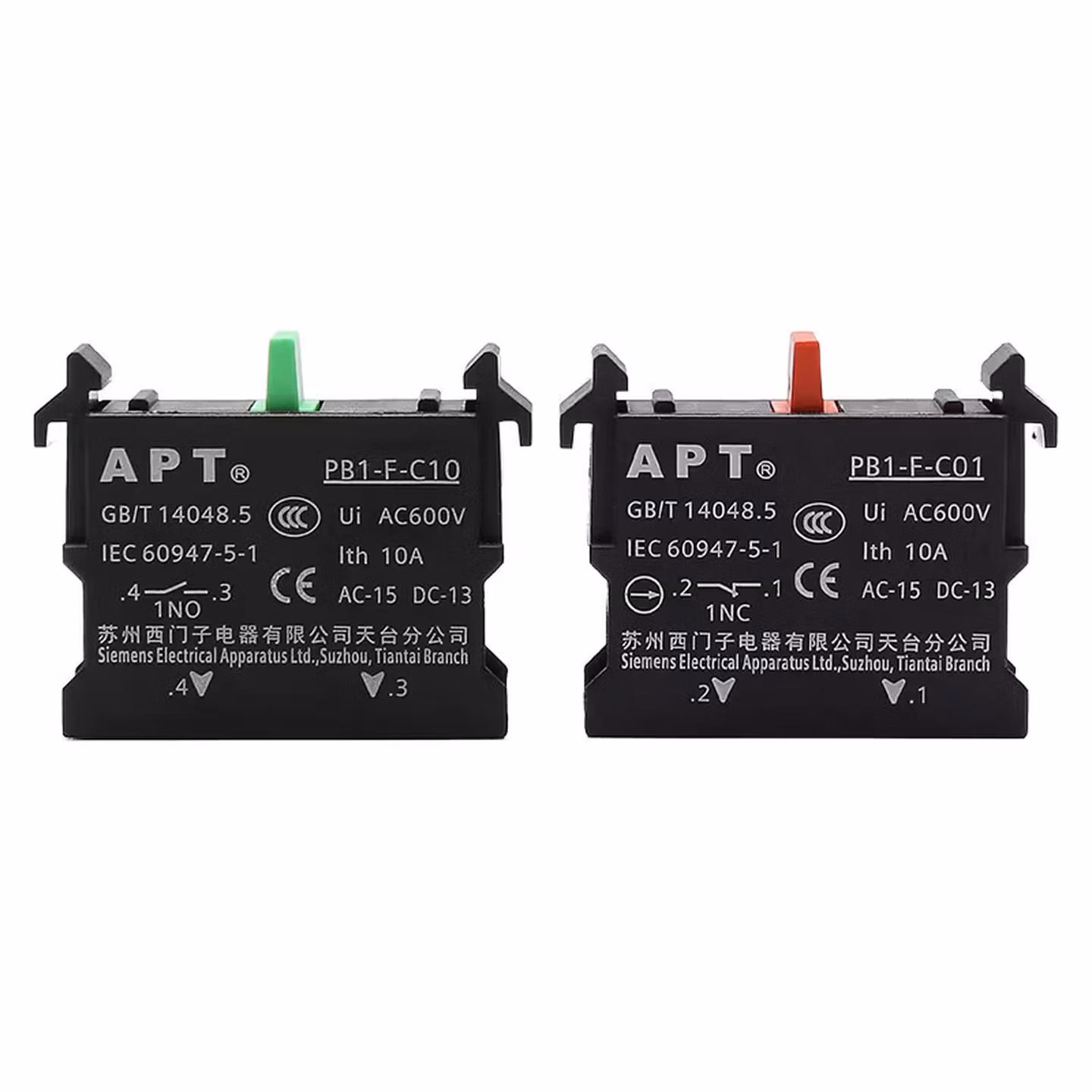 西门子（SIEMENS）适用轿顶检修急停按钮西门子APT触点开关PB1-F-C1