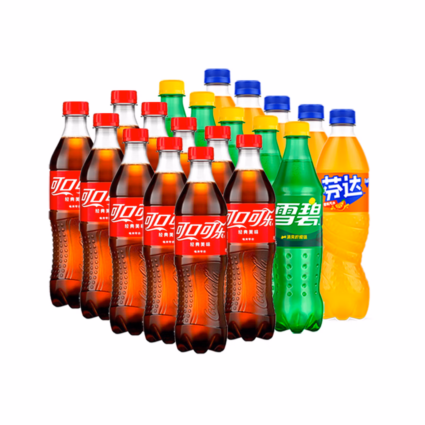 Coca-Cola 可口可乐 经典可乐/雪碧/芬达组合装 汽水碳酸饮料 500ml*20瓶 京东优惠券折后￥37.9包邮