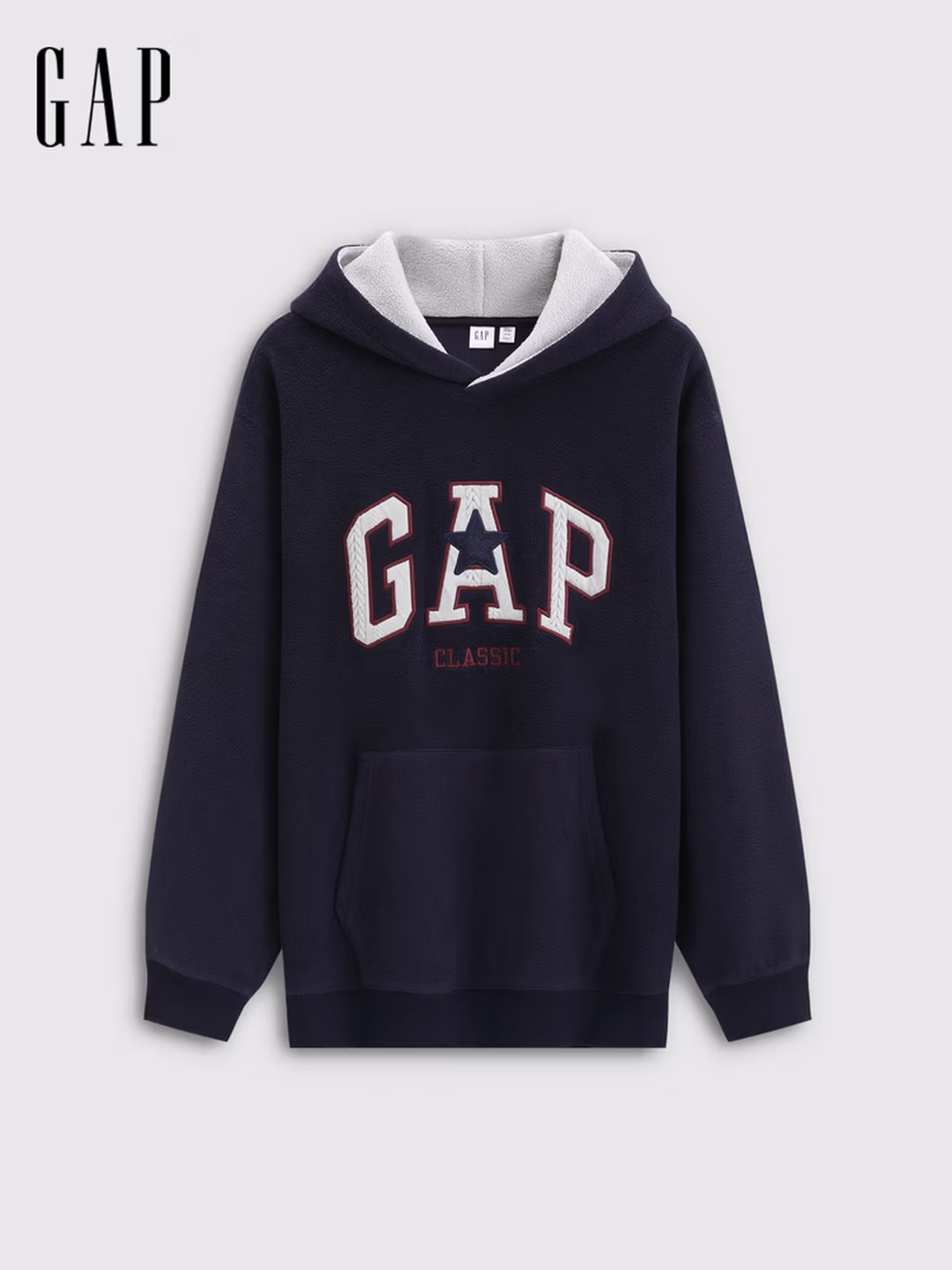 Gap 盖璞 男女同款 加绒宽松连帽卫衣外套 831268 京东优惠券折后￥109 三色可选