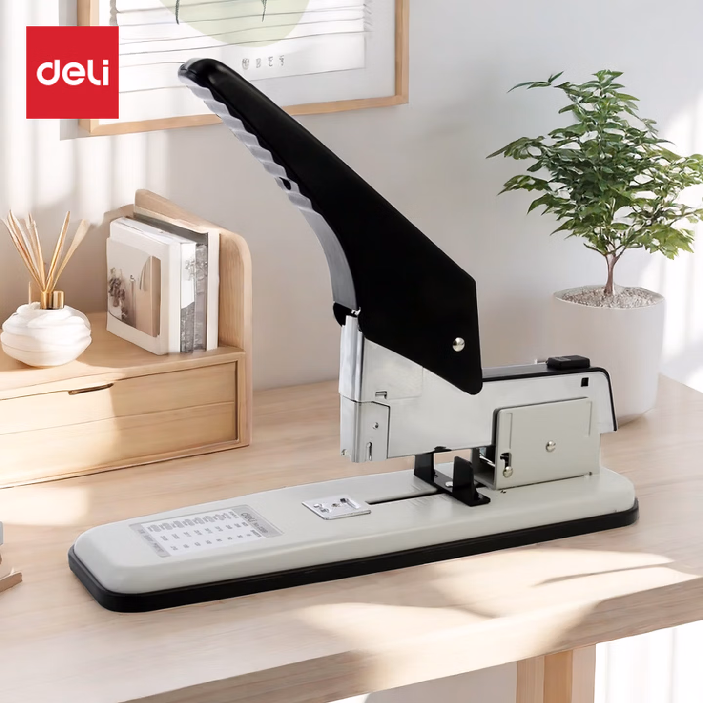 得力(deli)210页重型大订书机/订书器 大号加厚重型订书机 适配23/6~