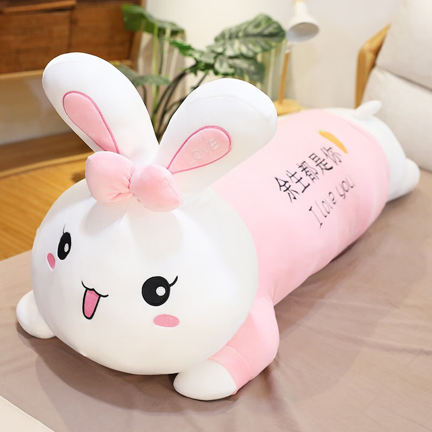 抱枕兔子毛绒玩具女孩娃娃小白兔子玩偶公仔超大号陪睡觉玩偶