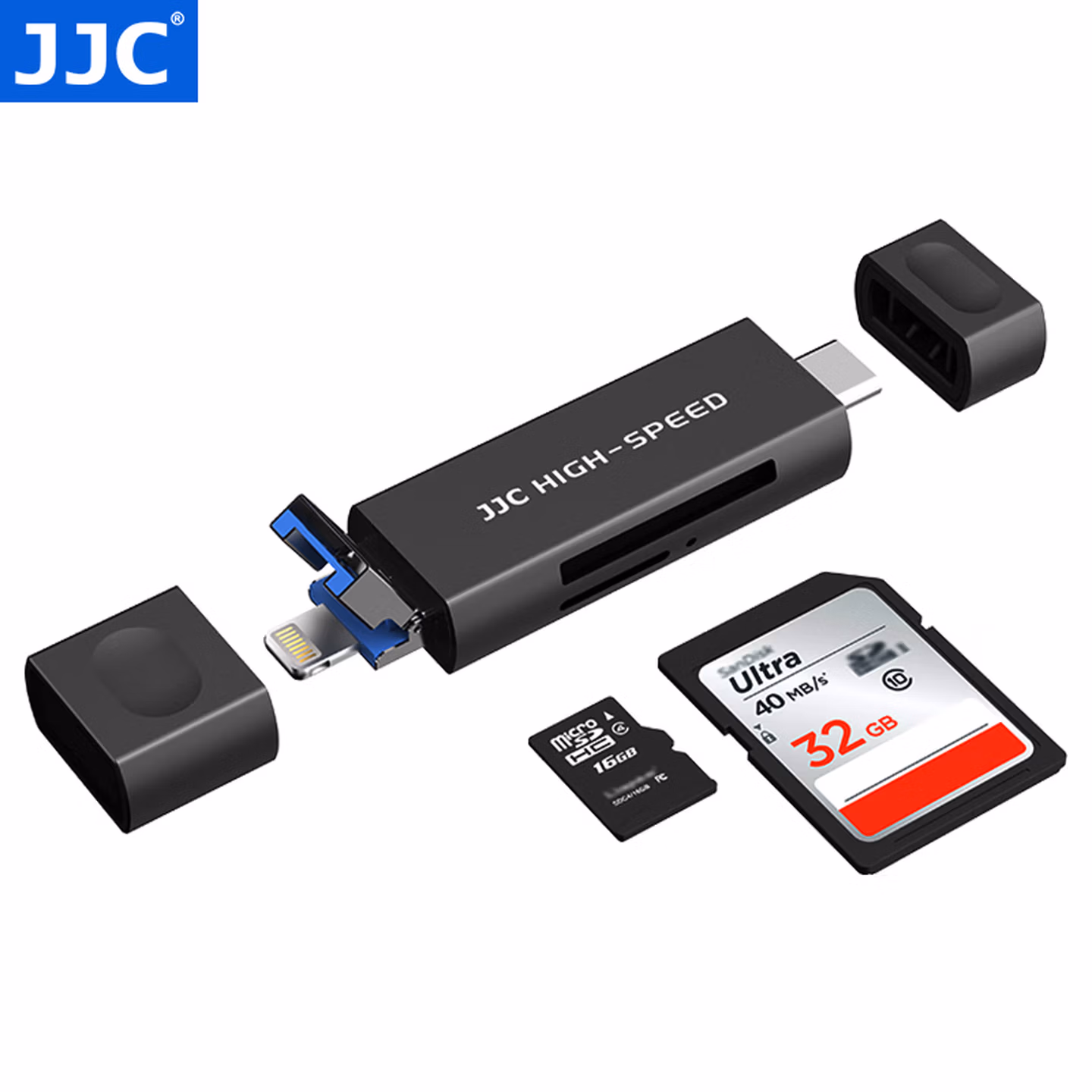 JJC 高速读卡器 适用于苹果手机iPhone16/15/14/13Pro华为S