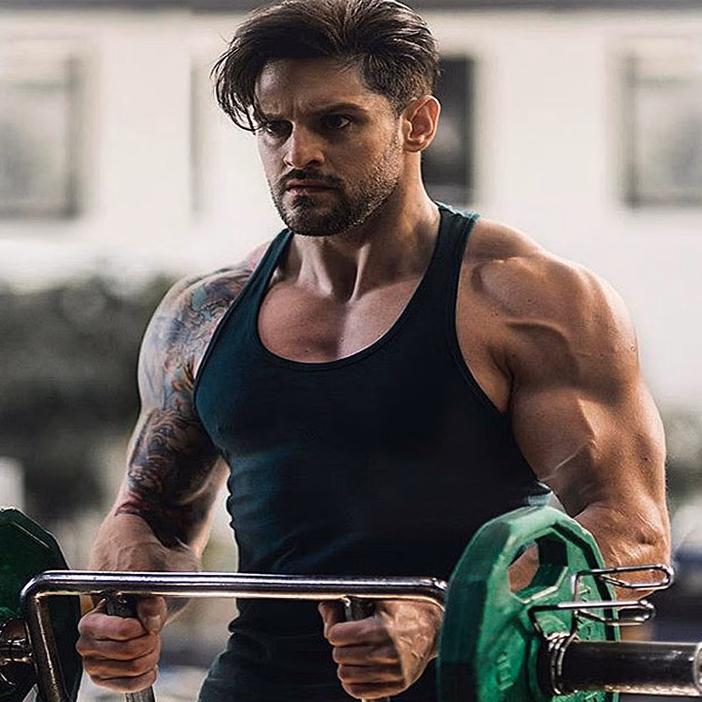 Muscle Fitness Brothers Summer Sleeveless Sports Vest, Men's Quick Dry Running Training Elastic Breathable Tights_viptrois.com