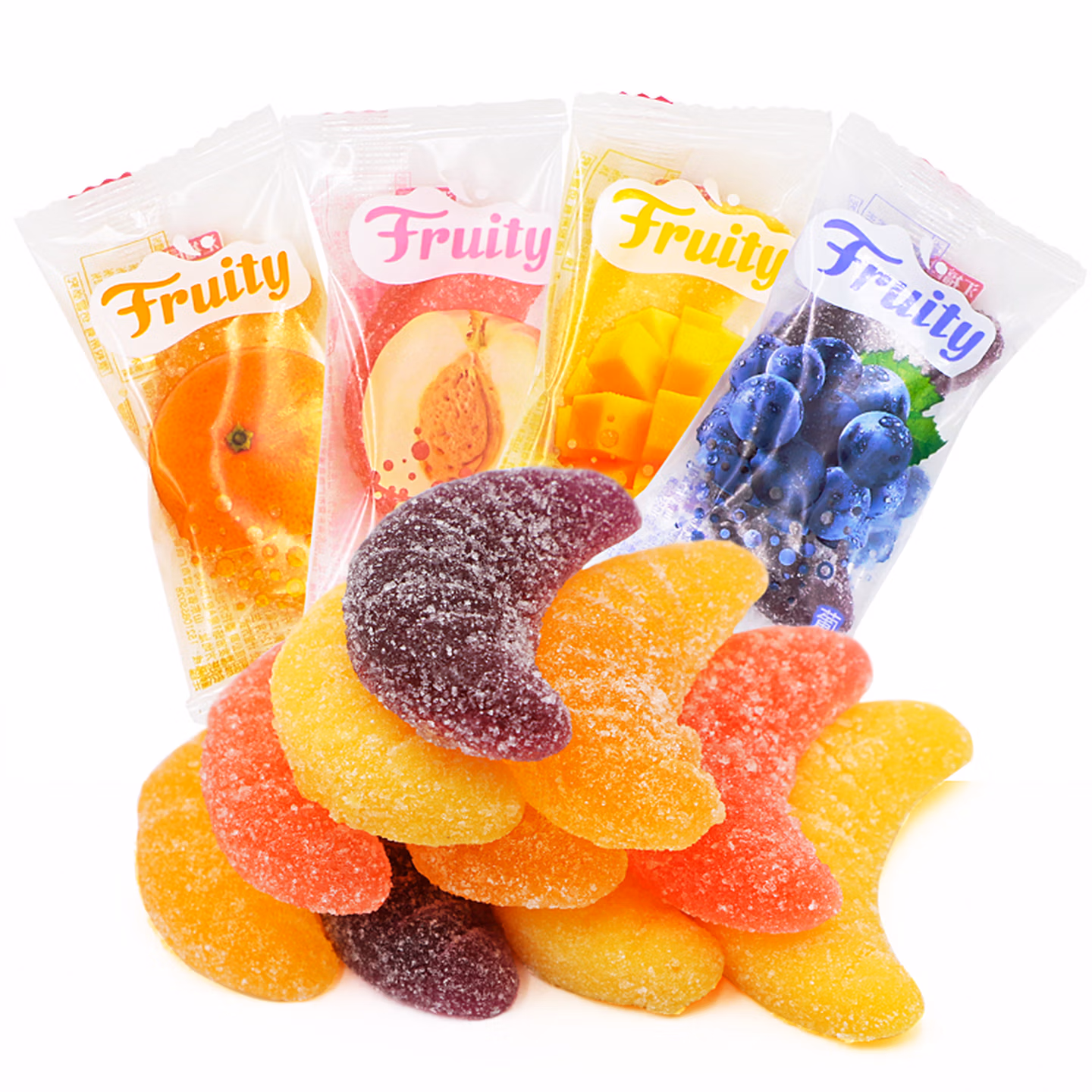 汇福园 橘子瓣软糖 500g(四种口味)