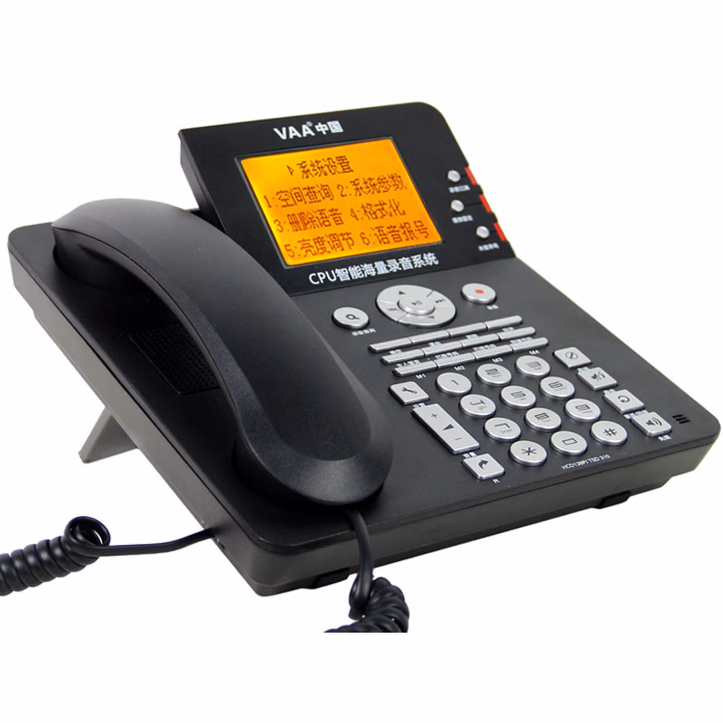 VAA CPU800先锋音讯录音电话机 商务办公电话座机录音通话管理中文菜电话本