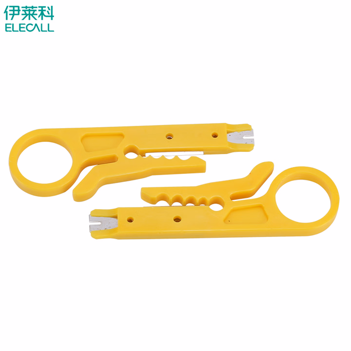 伊莱科（ELECALL） 黄色小剥线刀打线工具剥线器网线卡线刀电话线打线刀迷你小