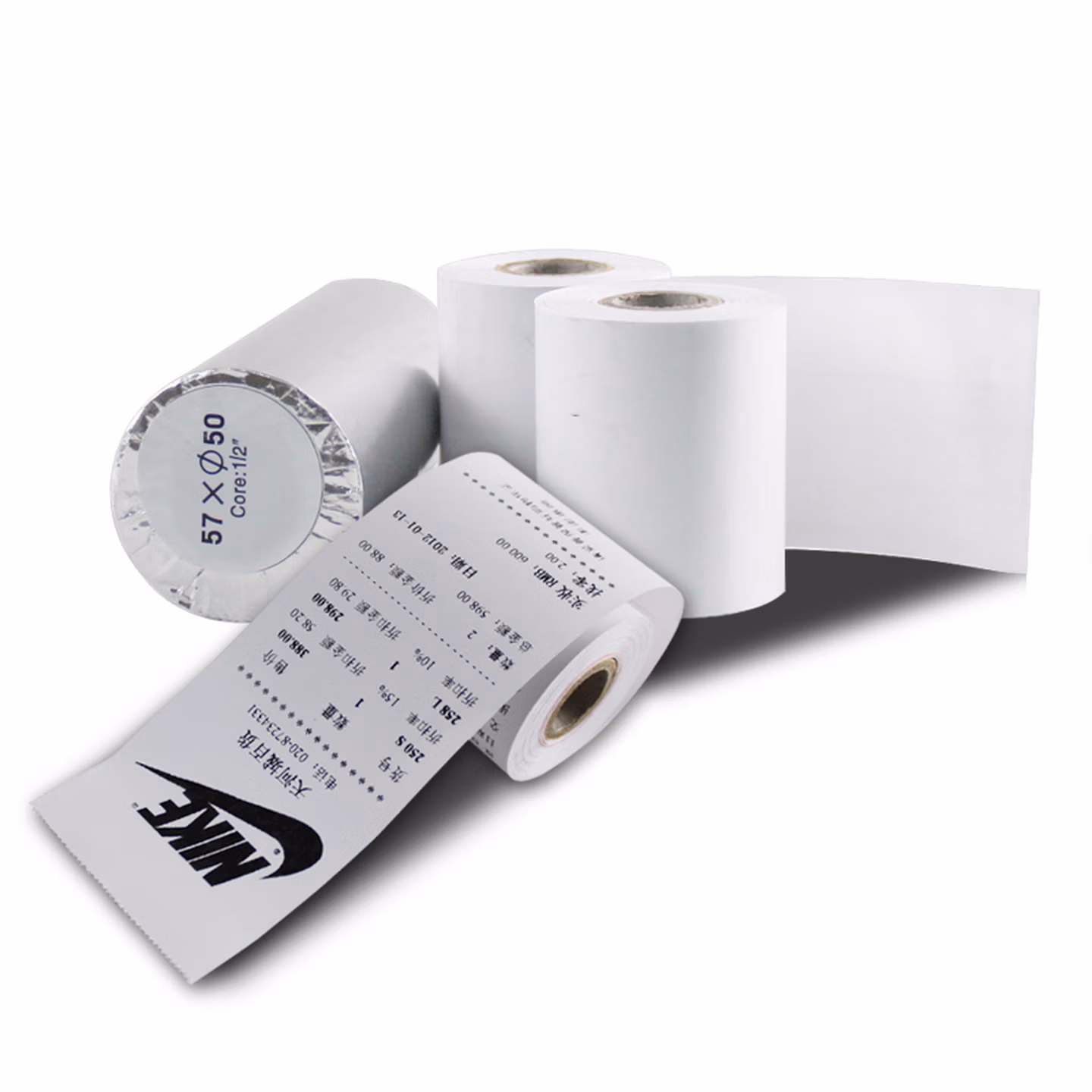 爱宝（Aibao） 超市收银机 收款机58mm小票据热敏打印纸收银纸30卷 57