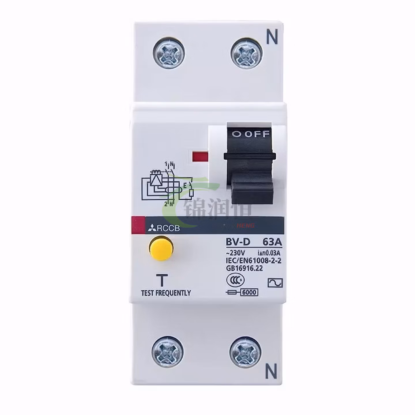 OUOETY小型漏电断路器 2P 4P 25A 40A 63A 2P 25A