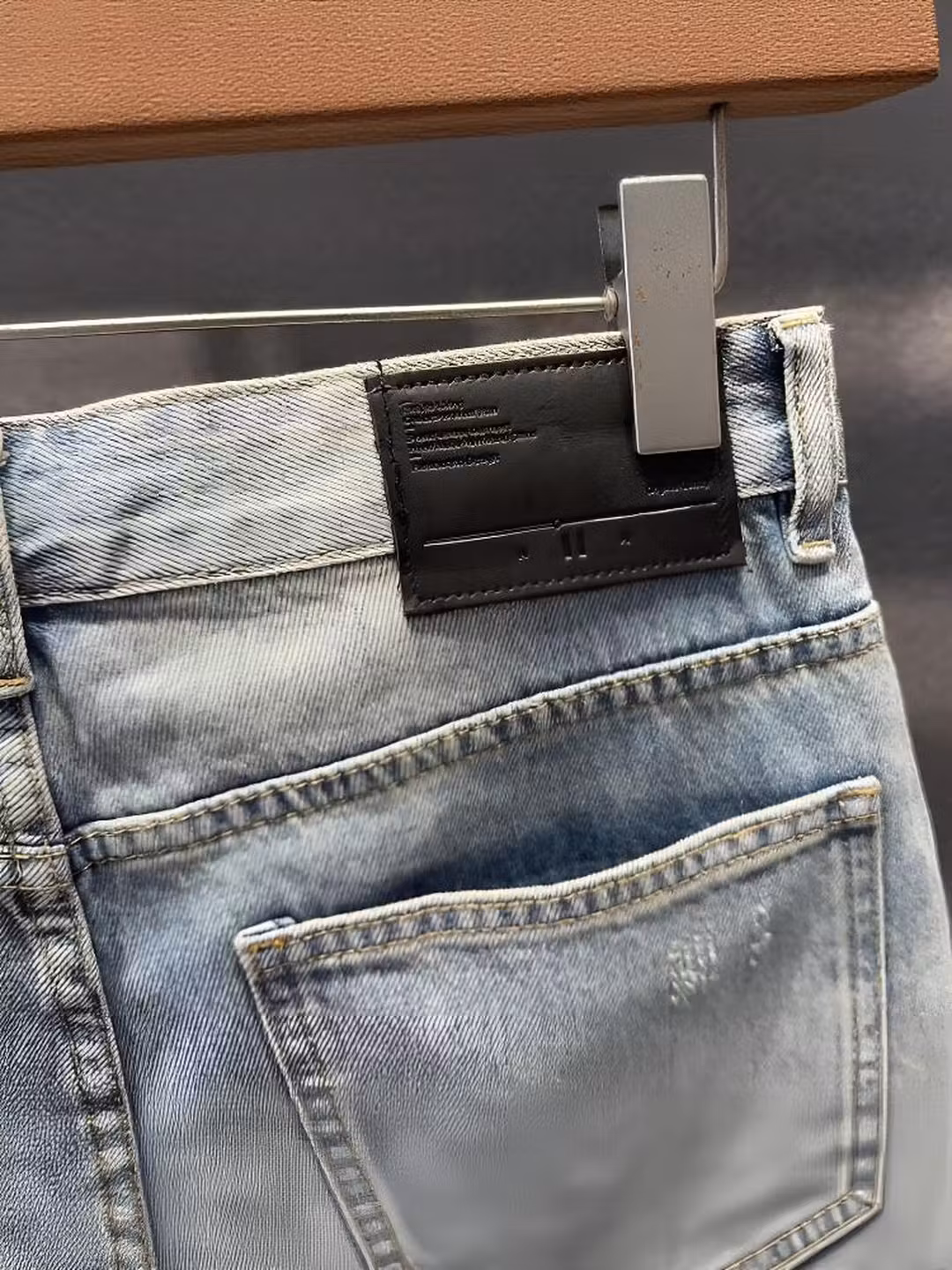2026 Summer Trendy Brand Beggar Ripped Scratched Denim Shorts Men's Korean Version Trendy Straight Casual Five-point Pants, Blue 28_mkmklike.com