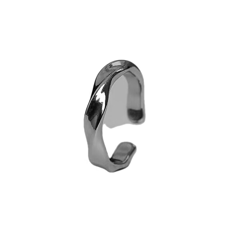 Möbiusbandring für Herren, Trendiger Stil, Nischendesign, Offene Partnerringe, Zeigefinger, Vintage, Leichter Luxus_voghion.com