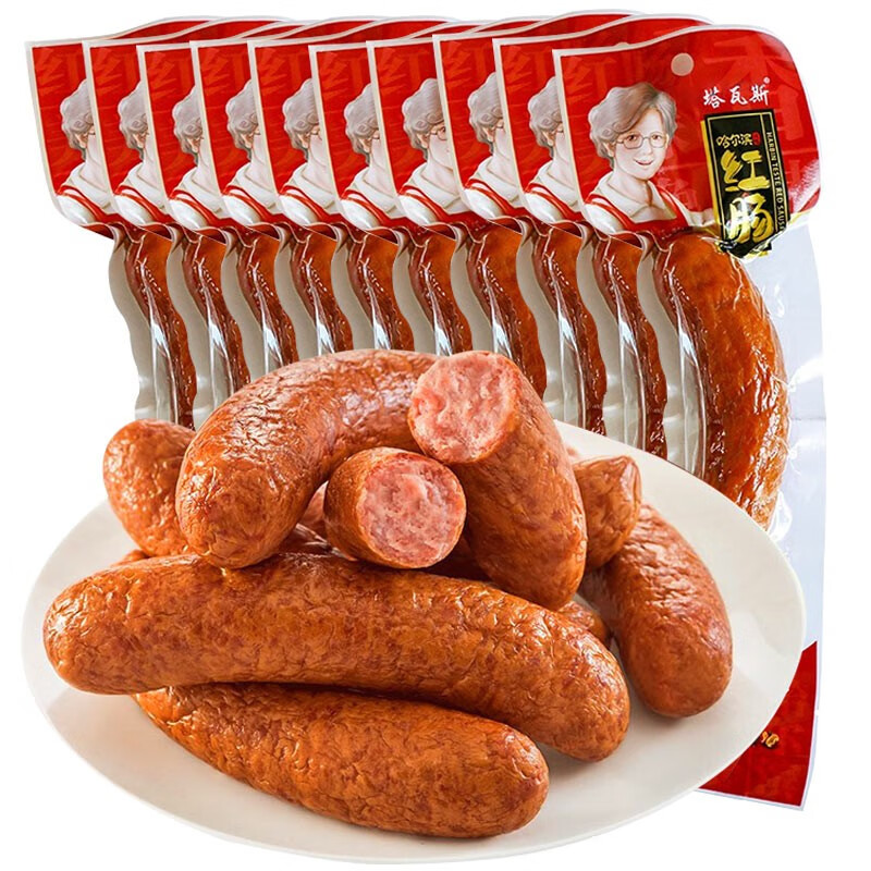 【JD旗舰店】塔瓦斯 俄式风味红肠 90g*10袋