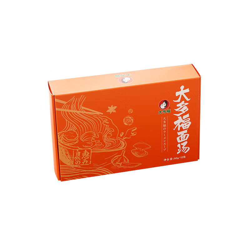 【京东旗舰店】大多福 日式豚骨汤汁调料包50g*12袋