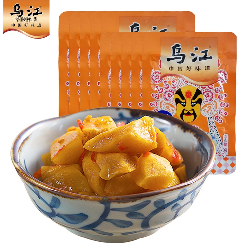 【旗舰店】乌江  美味萝卜干60g*10袋