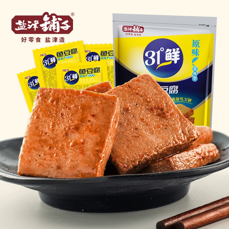 【京东旗舰】盐津铺子 鱼豆腐 独立包装 180g